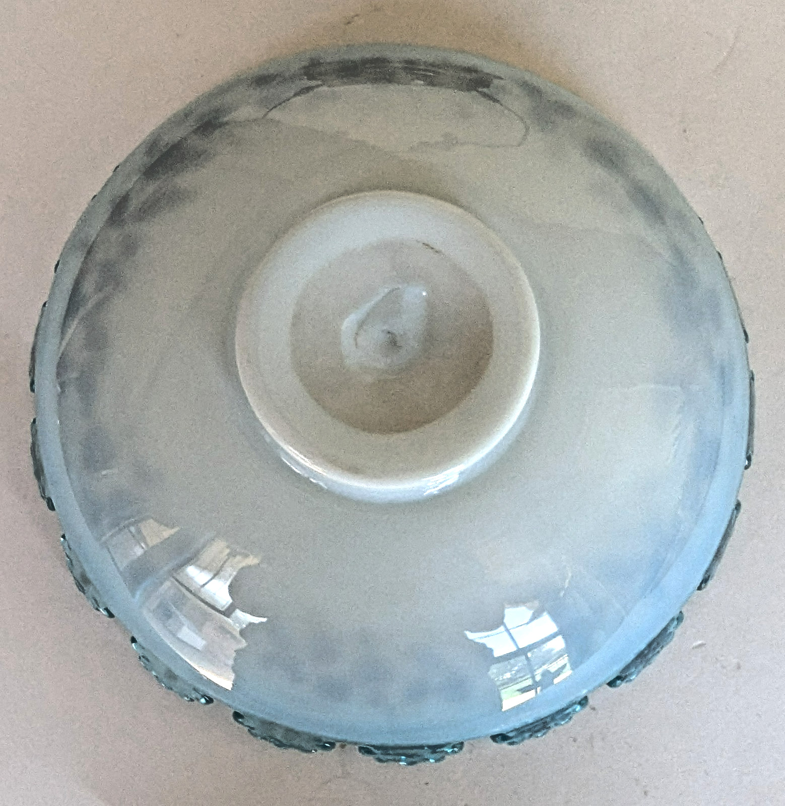 Victorian Art Glass Blue Bowl Gold Butterfly Bride’s Basket Silverplate Frame