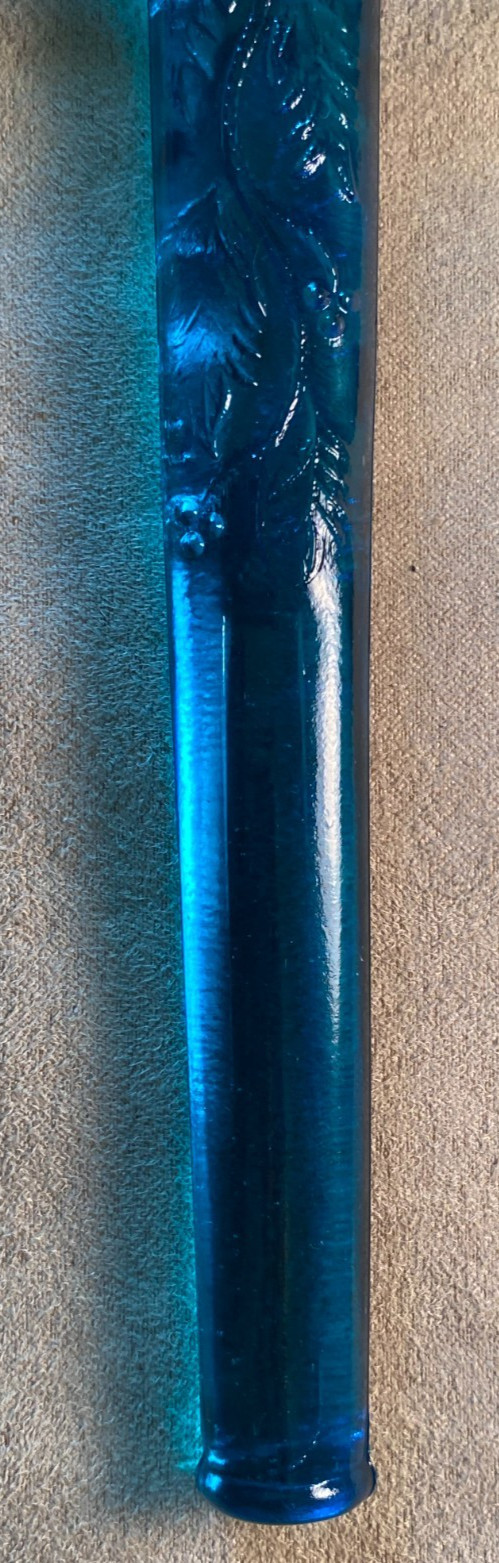 Boyd Glass Tomahawk Hatchet Blue Small Axe Native American Indian Chief