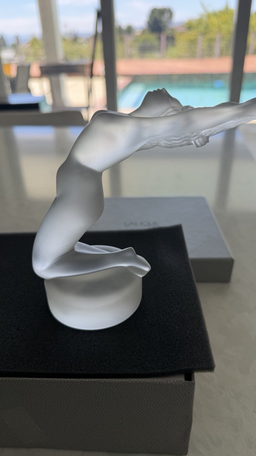 BRAND NEW IN BOX – LALIQUE “CHRYSIS” CHRYSTAL RADIATOR MASCOT NUDE FIGURINE