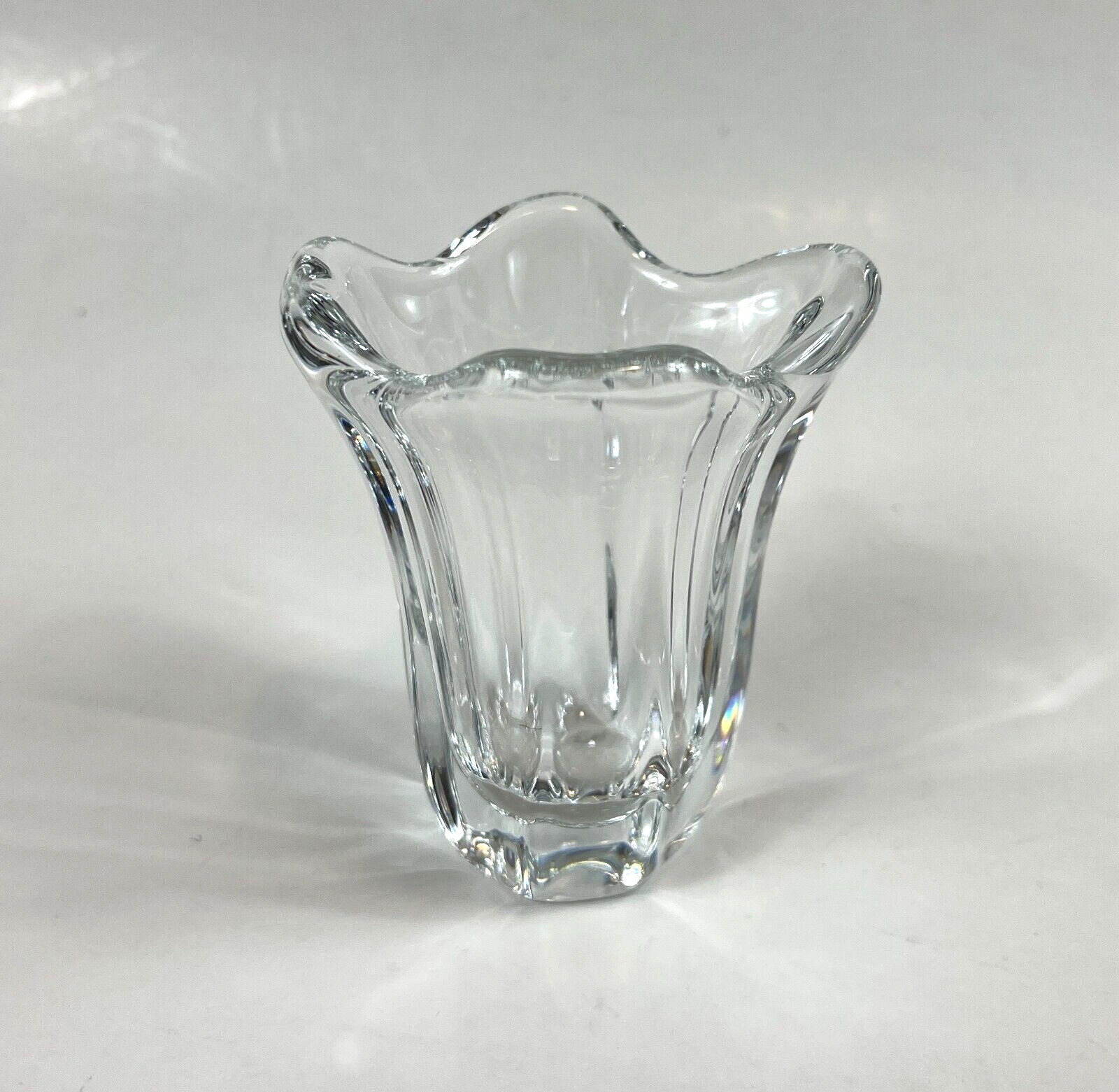 Vintage Signed Daum France Crystal Mini Vase