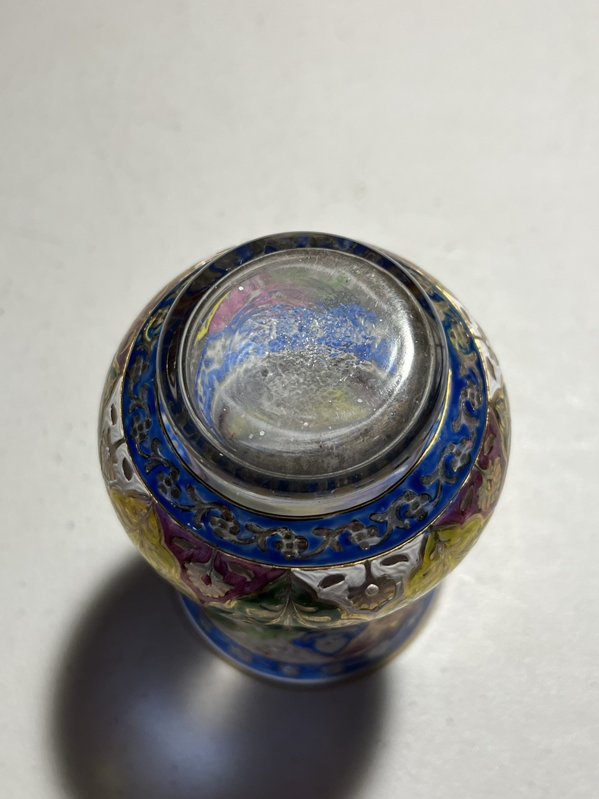 Indian Inspired German Fritz Heckert ‘Jodhpur’ Glass Vase – 1880’s Roughly 5”