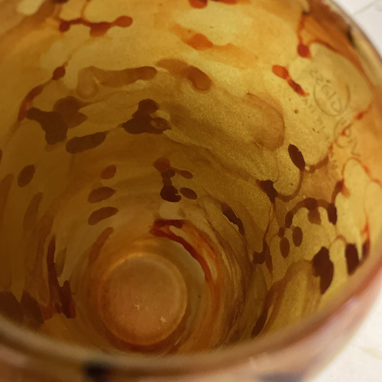 Sunrise-Studio Art Glass Vase-Statement Sunrise 7.5” Hand Blown Glass. EUC