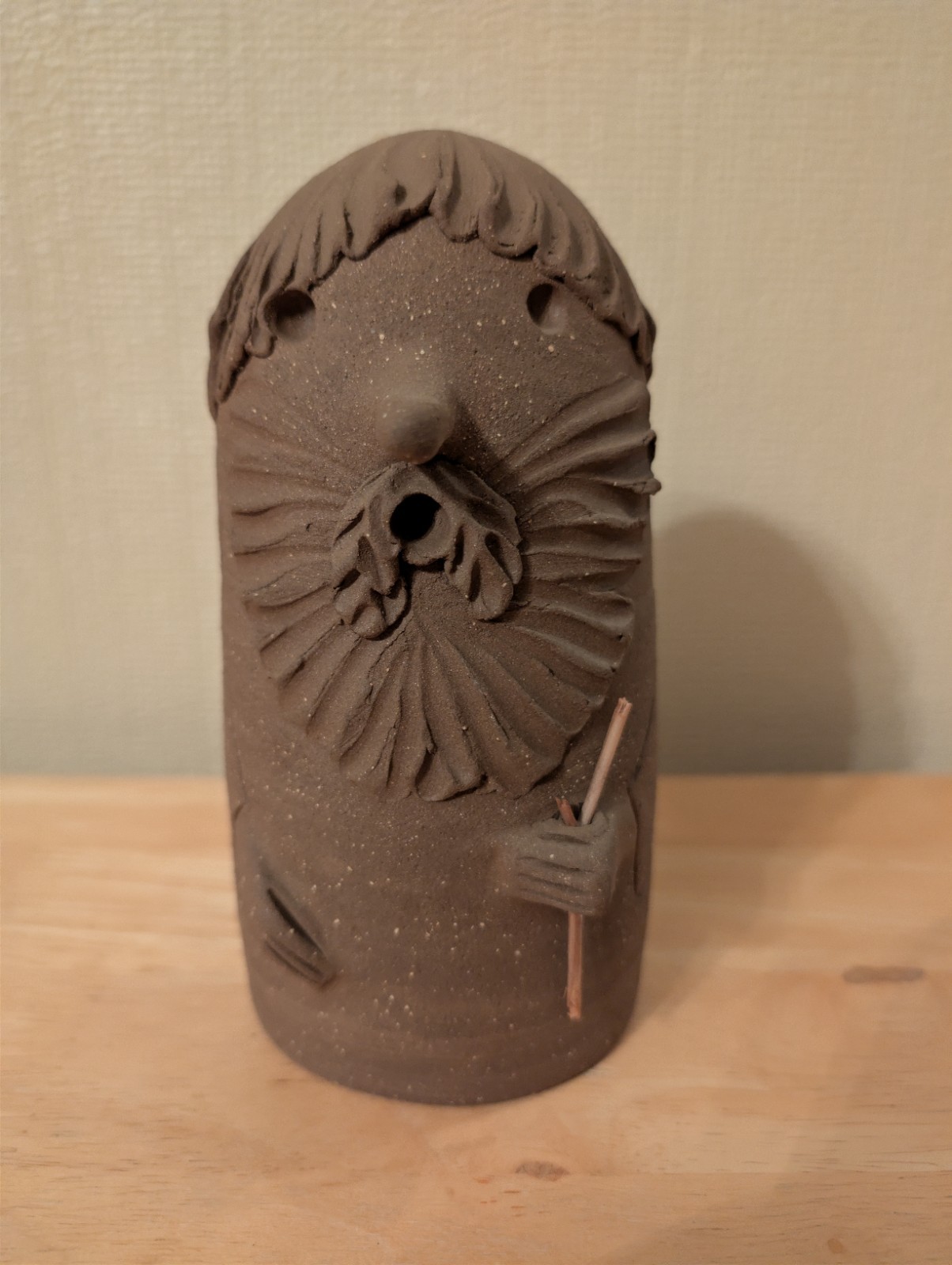 Vtg Rosemary Taylor Studio Art Pottery Bearded Man Monk Wizard Figurine…