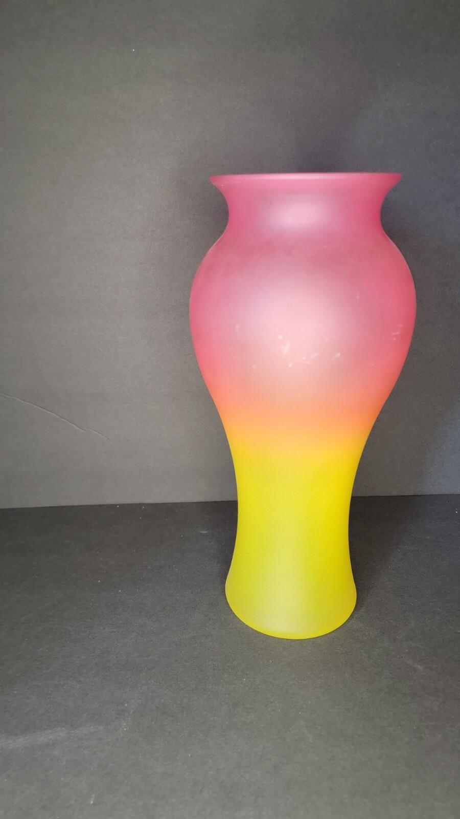 PINK AND YELLOW VASE (LIBBY?)