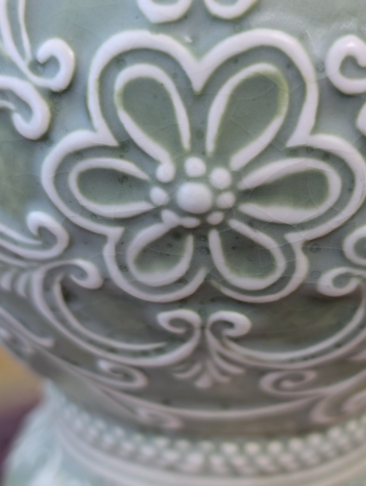 ⭐ Vintage Atlantic Mold Pitcher Vase Pottery Hand Painted 1975 Floral Design Lid