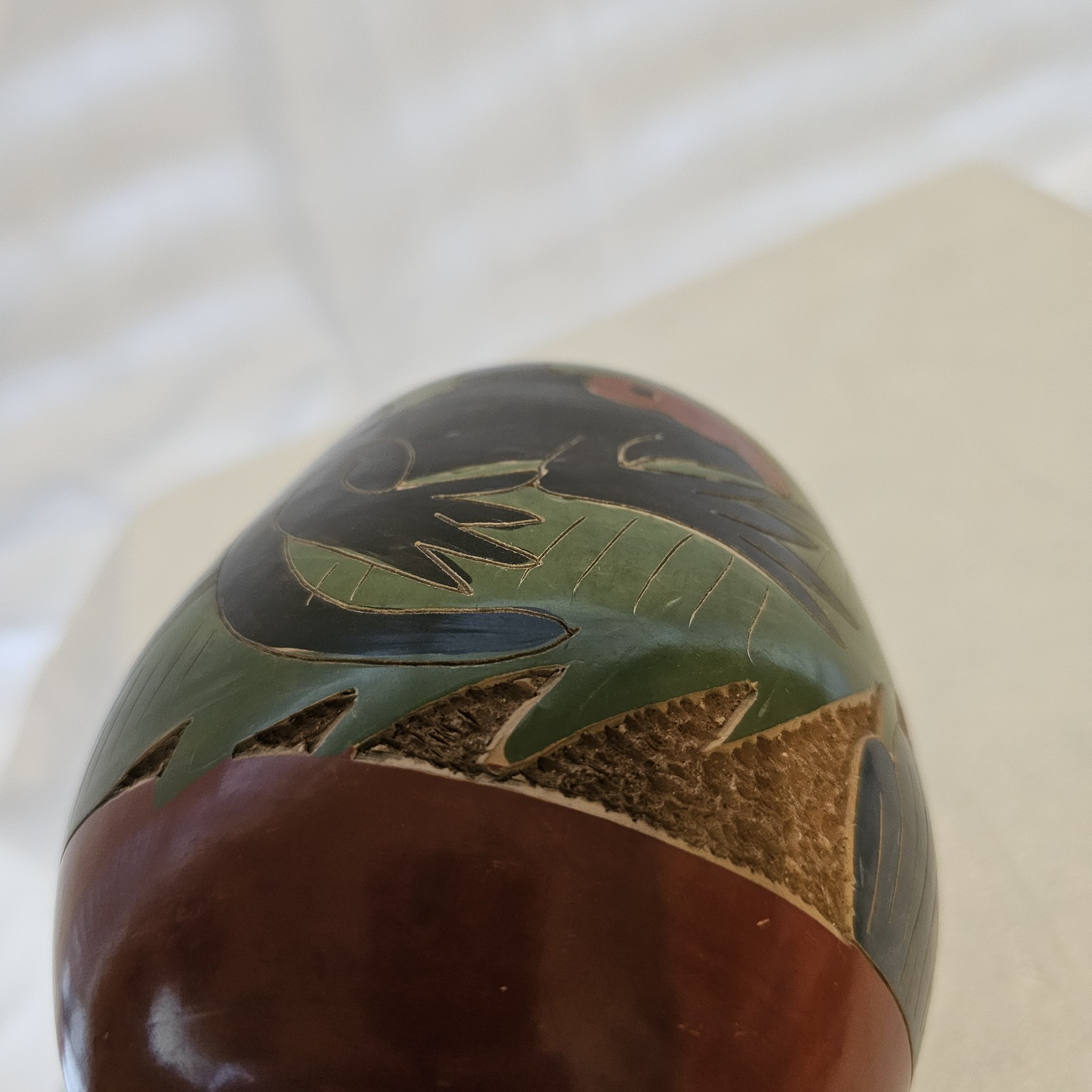 Pottery Vase Roatan Honduras 3D Pottery Iguanas 6.5 In Tall 5 In Wide