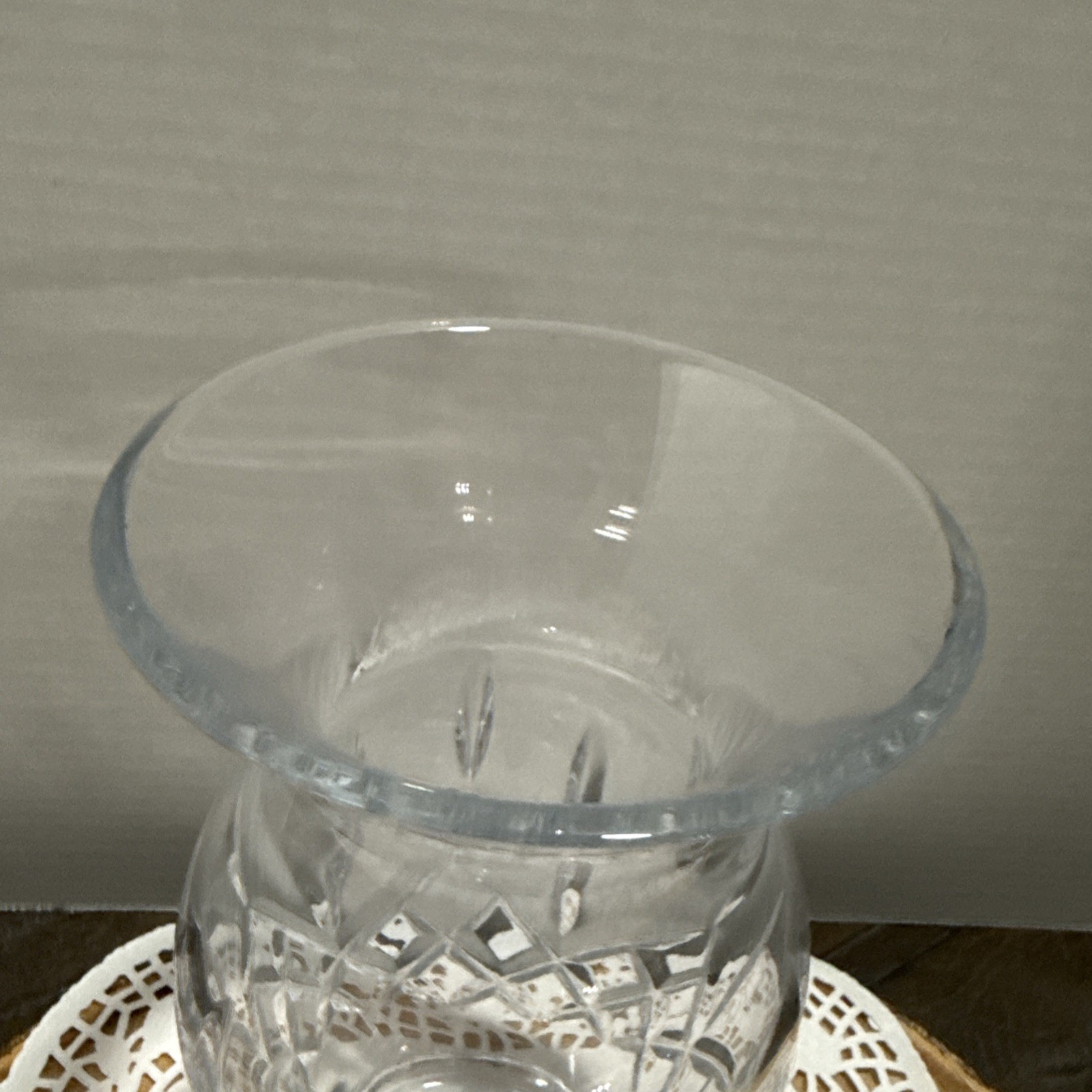 Waterford Lismore Crystal Vase 8″ Cut Glass Flower Vase Ireland