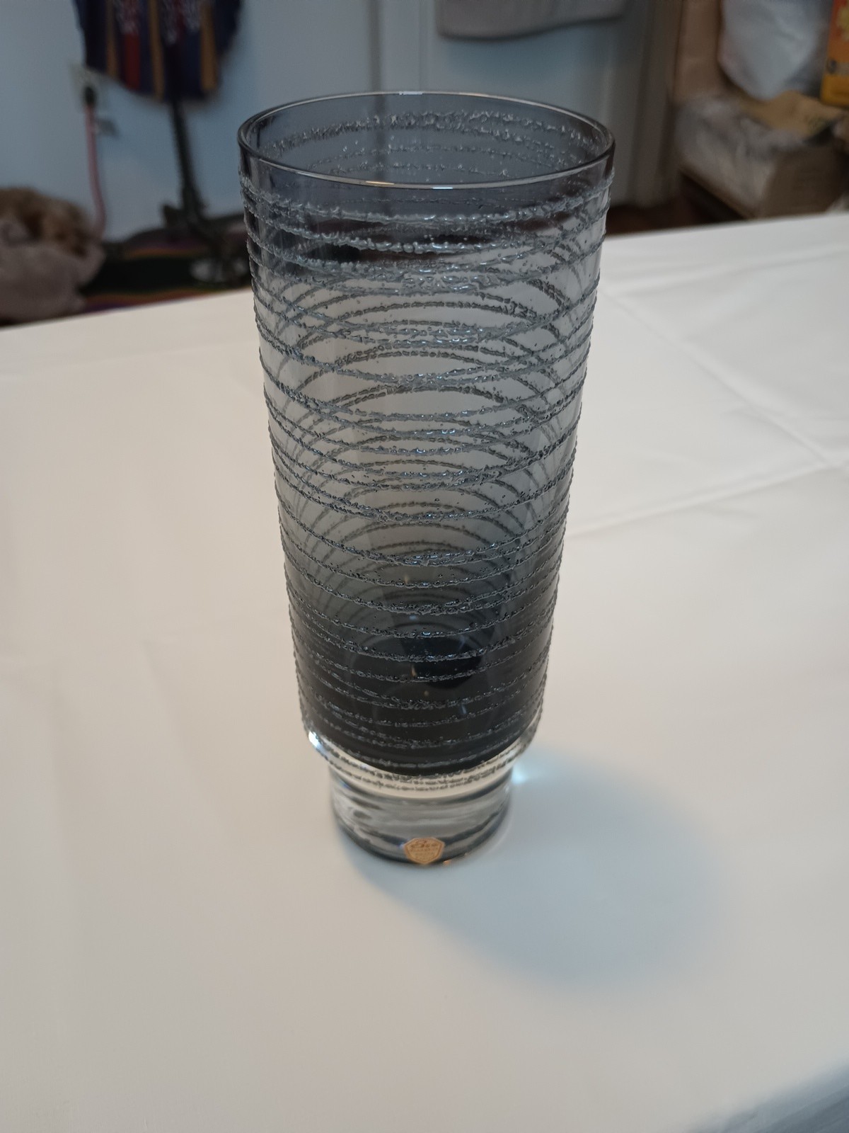 Sea Glasbruk 1970’s Swedish Smoky Glass Vase – Rune Strand