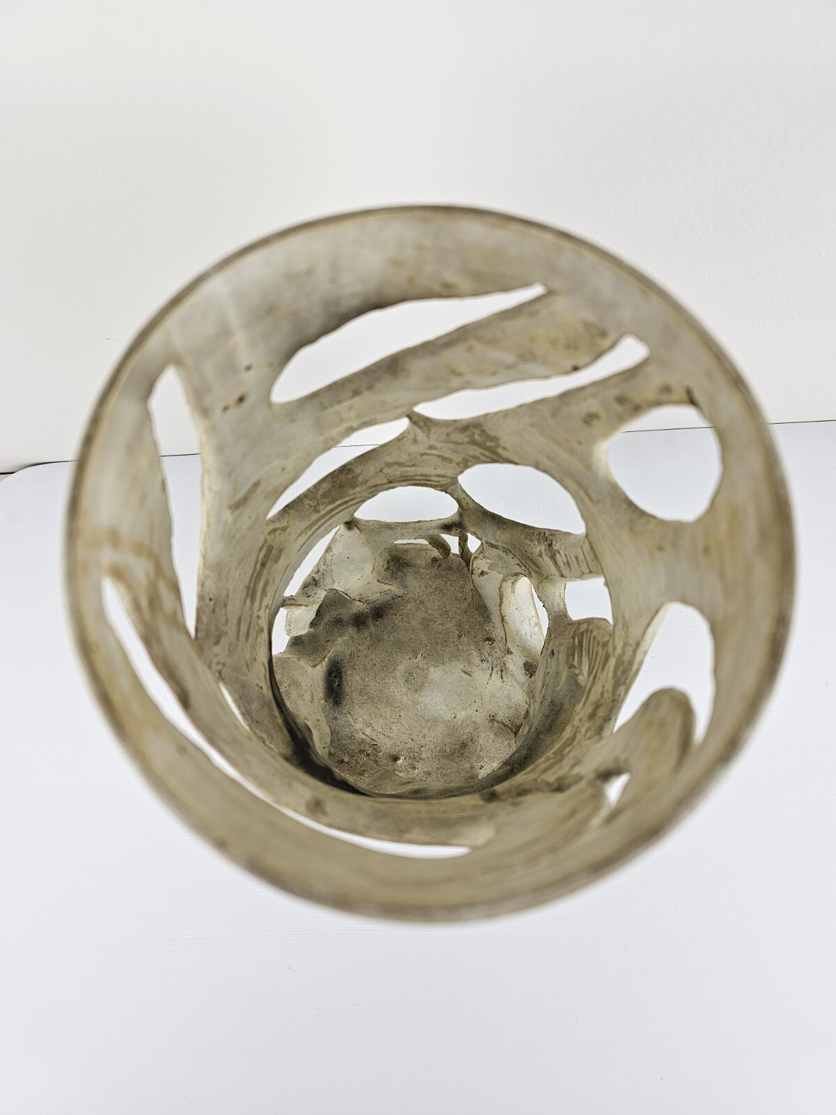 Unique Vintage Original Illegibly Signed Abstract Clay Studio Pottery Sculpture