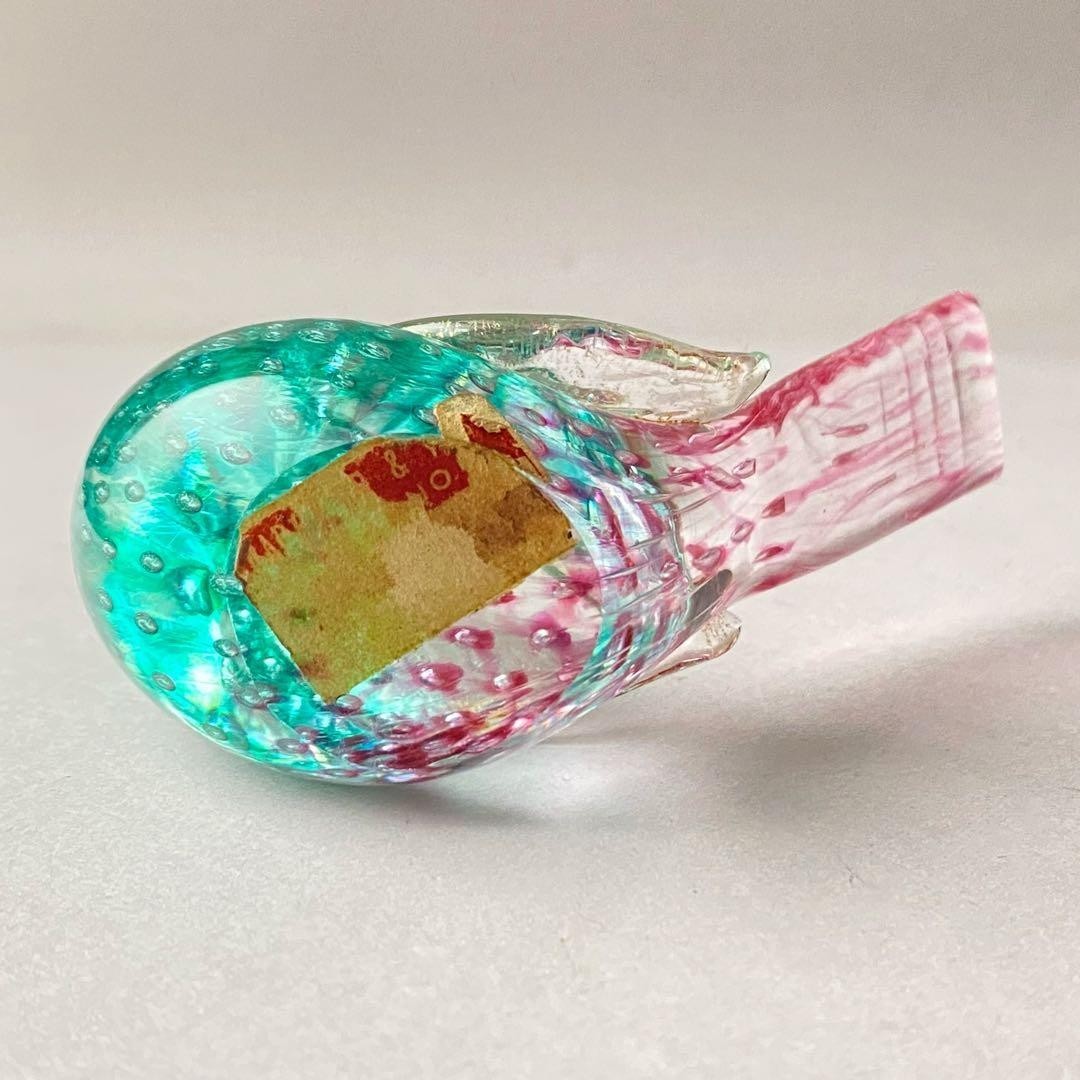 Murano Glass Barovier & Toso Bird Figurine Paperweight Vintage Interior