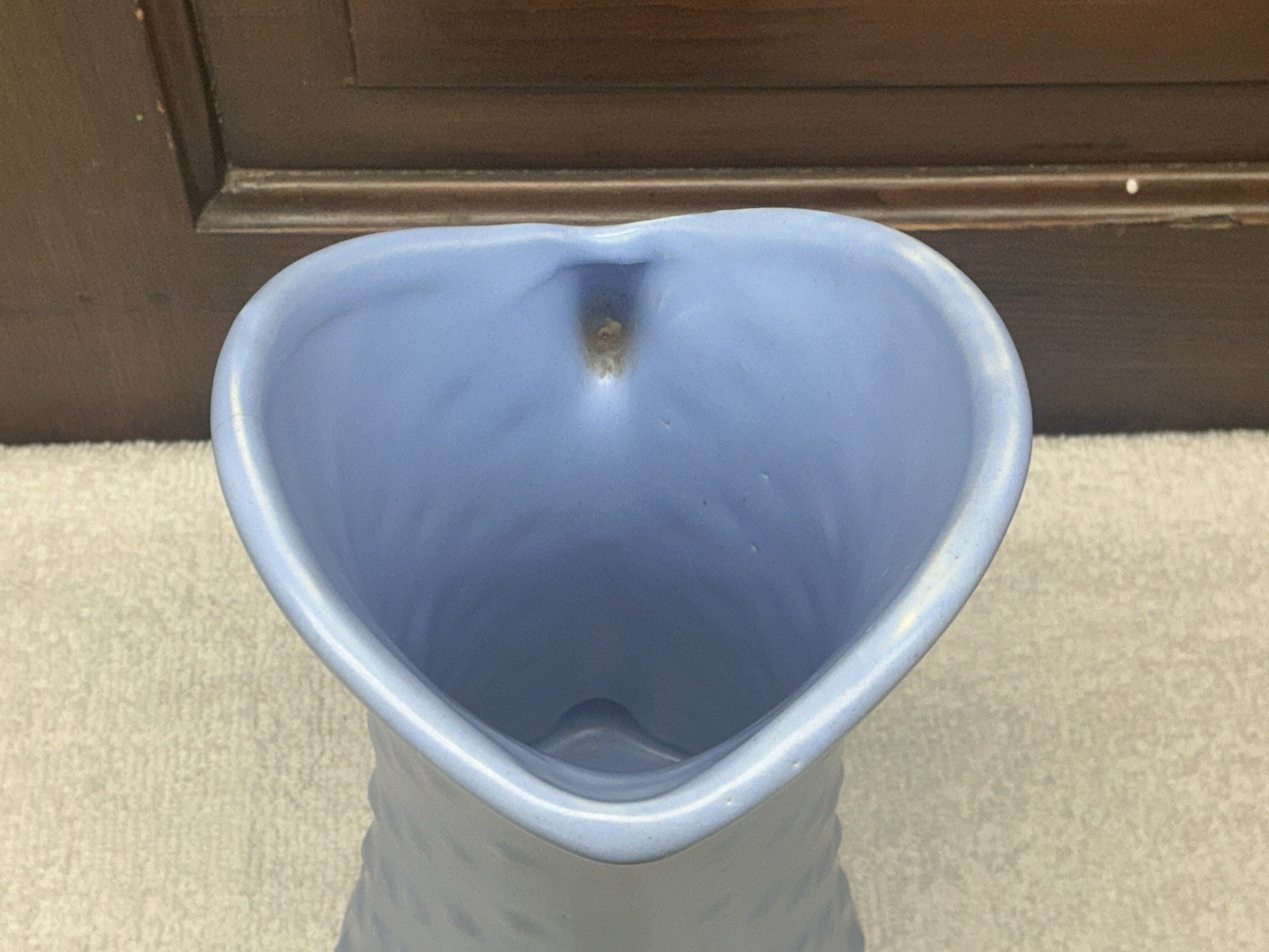 1940’s Nelson McCoy USA Hobnail 10 1/4” Pitcher/Vase Pastel Blue Xlnt Condition