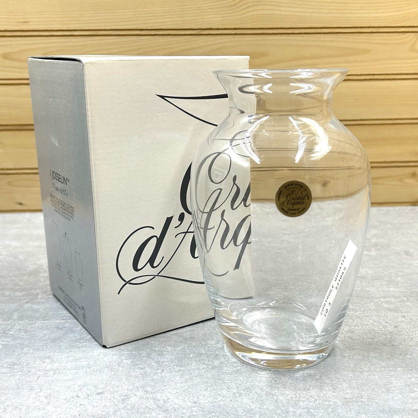 Cristal D’Arques-Durand Bretagne 6.75″ Crystal Vase Boutique Clear