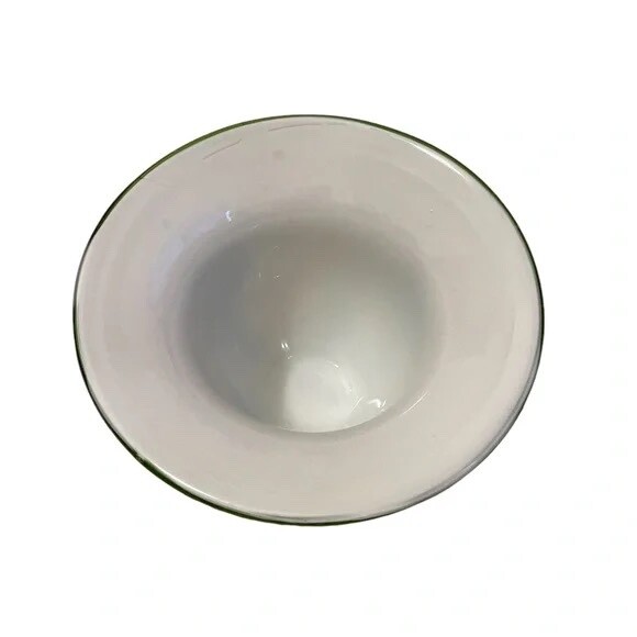 Art Glass Abstract Speckled incased Open Vase Hand Blown with attached Flowers