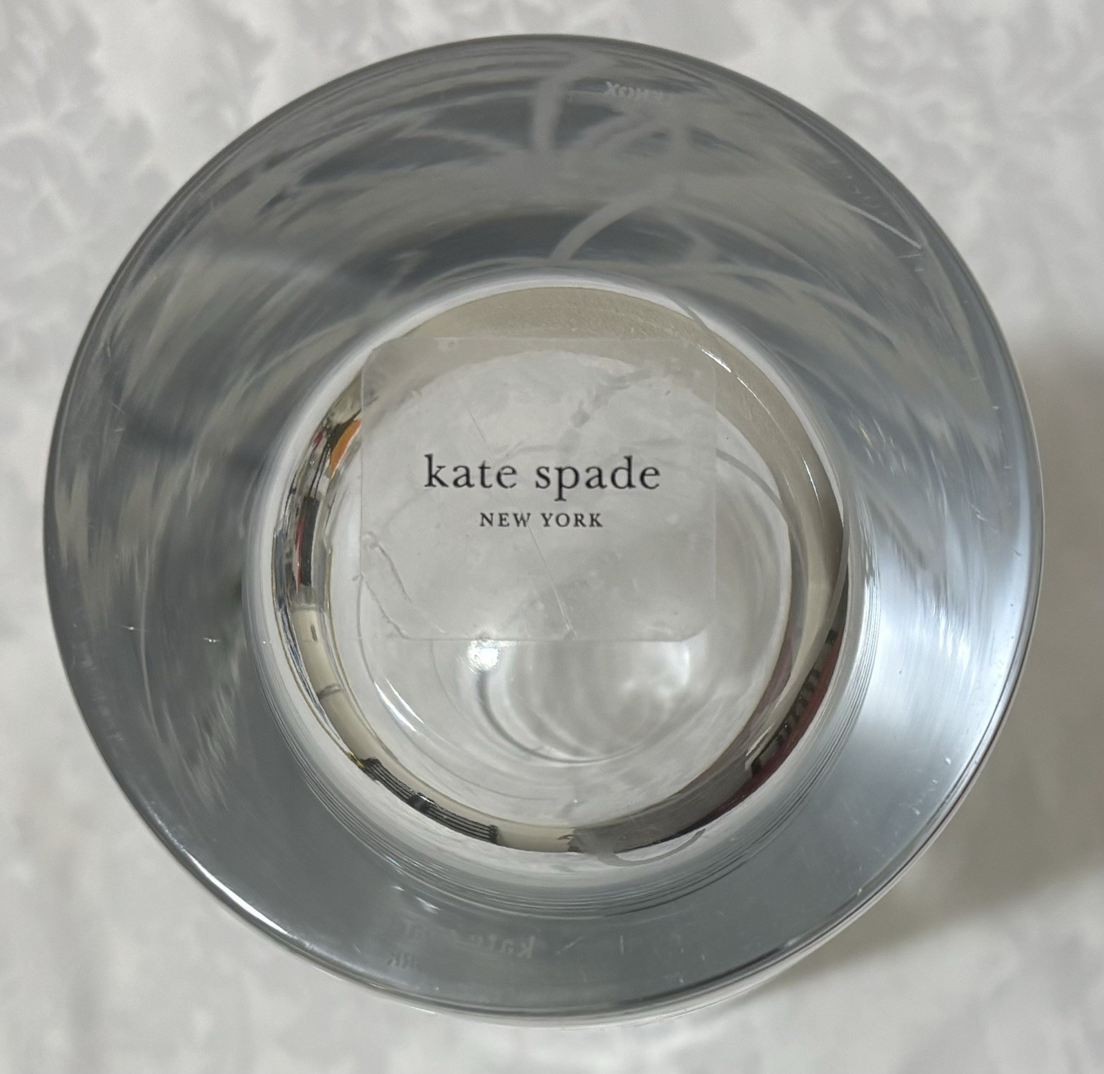 Kate Spade Rose Floral Design Elegant 10 Inches Tall Flower Vase