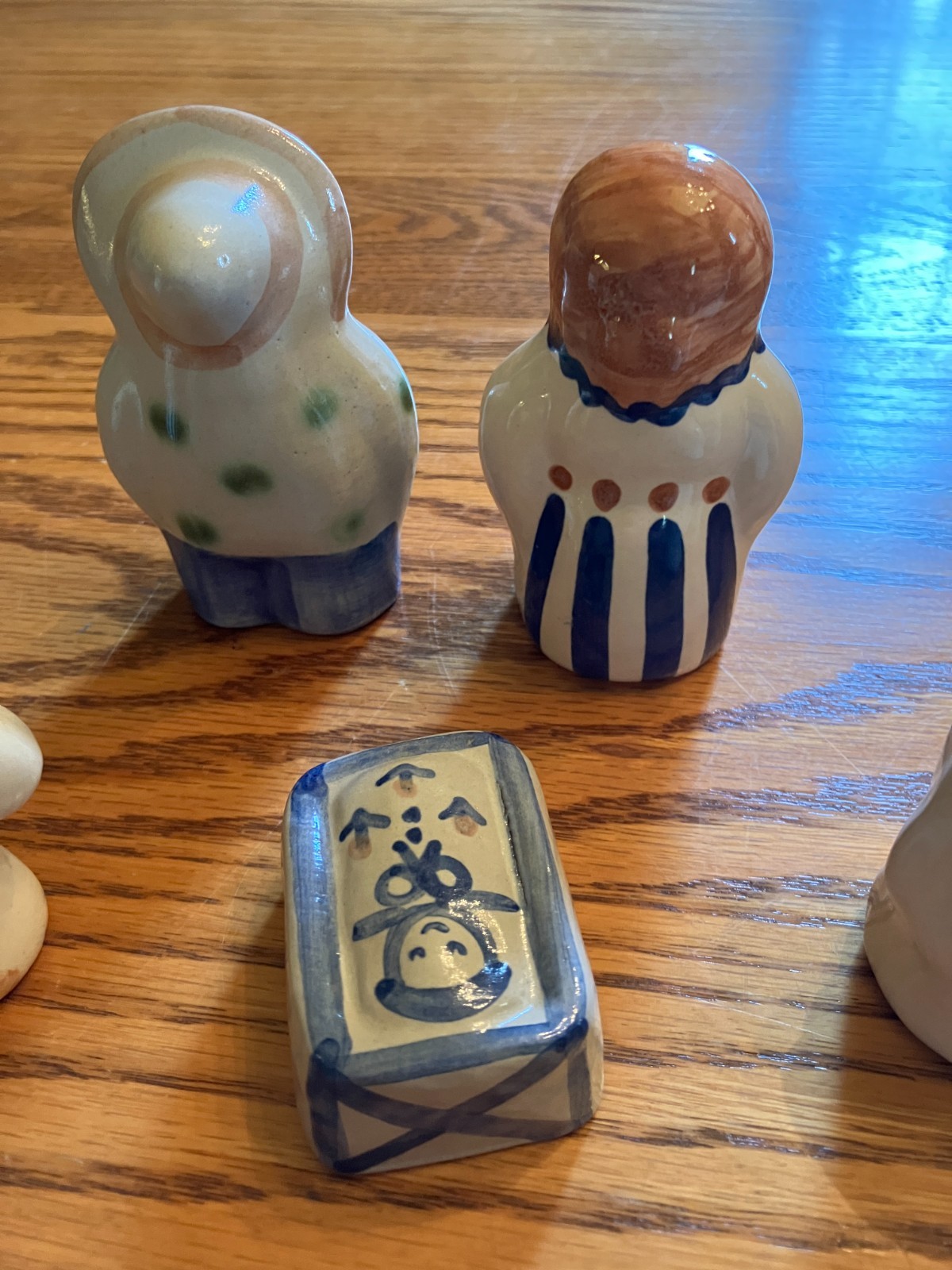 MA Hadley ~Pottery~Louisville, KY~7 Nativity Set Figures~ CHRISTMAS IN JULY!!