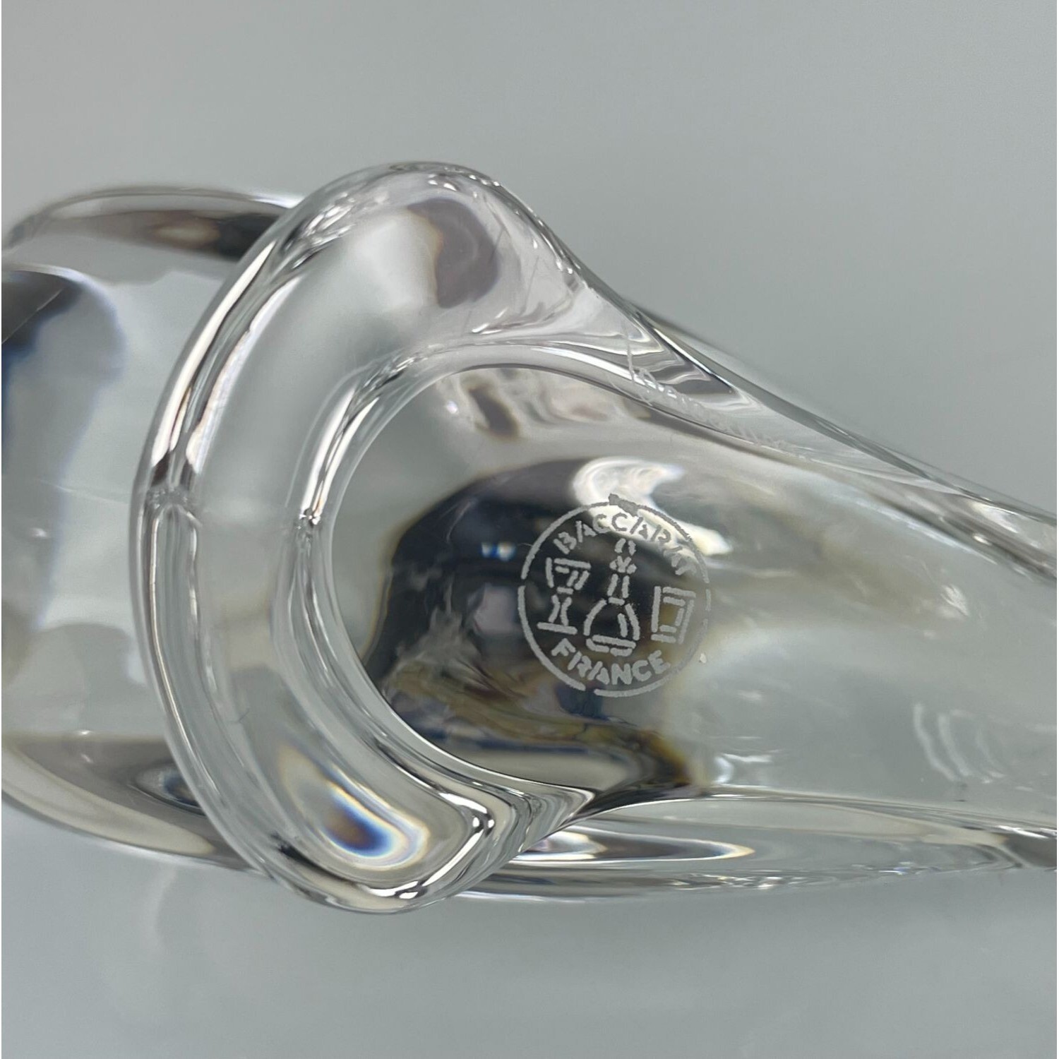 Baccarat Fine Crystal Parrot Bird Figure Made in France Luxury Clear Glass