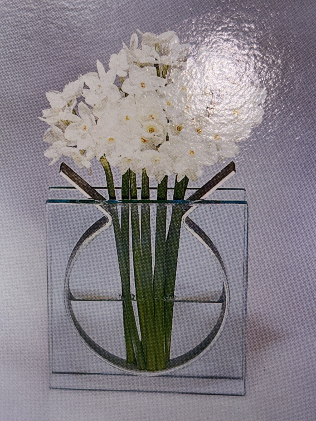 Legendary MOMA Peter Hewitt Ribbon Vase 8” Iconic Modern Art Glass Design Clear