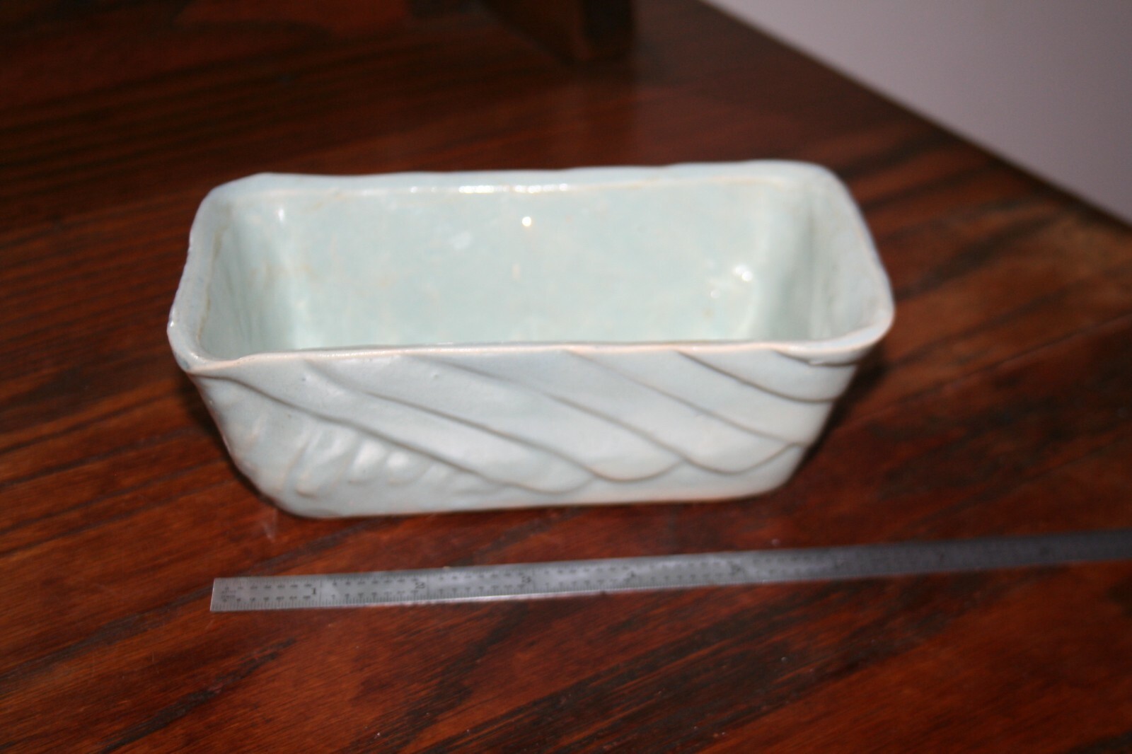 Vintage planter robins egg blue Cookson Cook Son Pottery 326