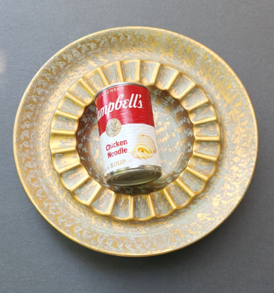 Stangl Ashtray Large Antique Gold Cigarette Cigar