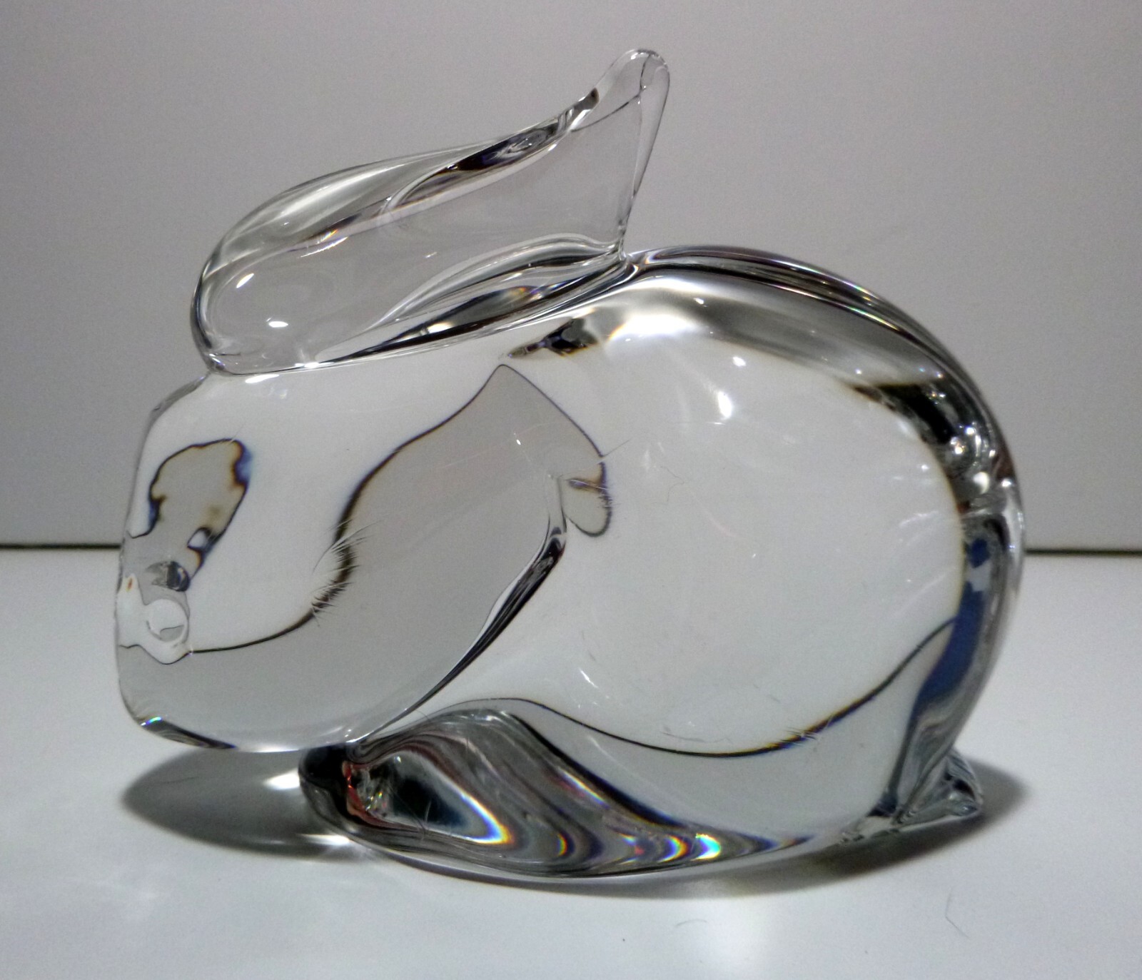 *VINTAGE* Crystal Large Rabbit Figurine 6 1/4″