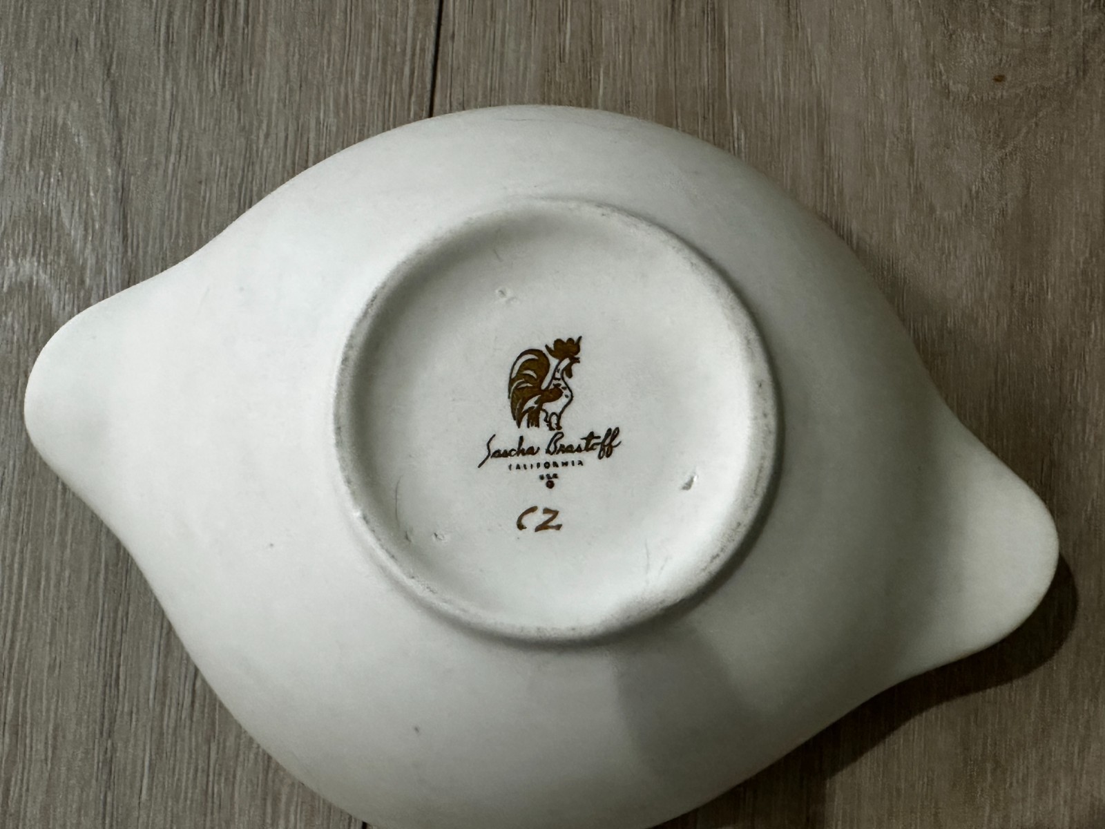 MCM 1960’s Signed Sascha Brastoff Calif PAIR OF 2 trinket dishes FREE shipping