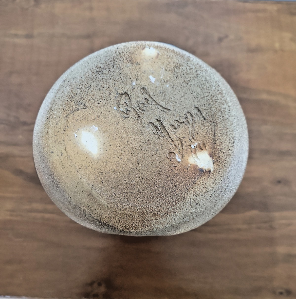 Gorgeous Studio Artist Stoneware Pottery Vessel Abstract Artist Signed 1974