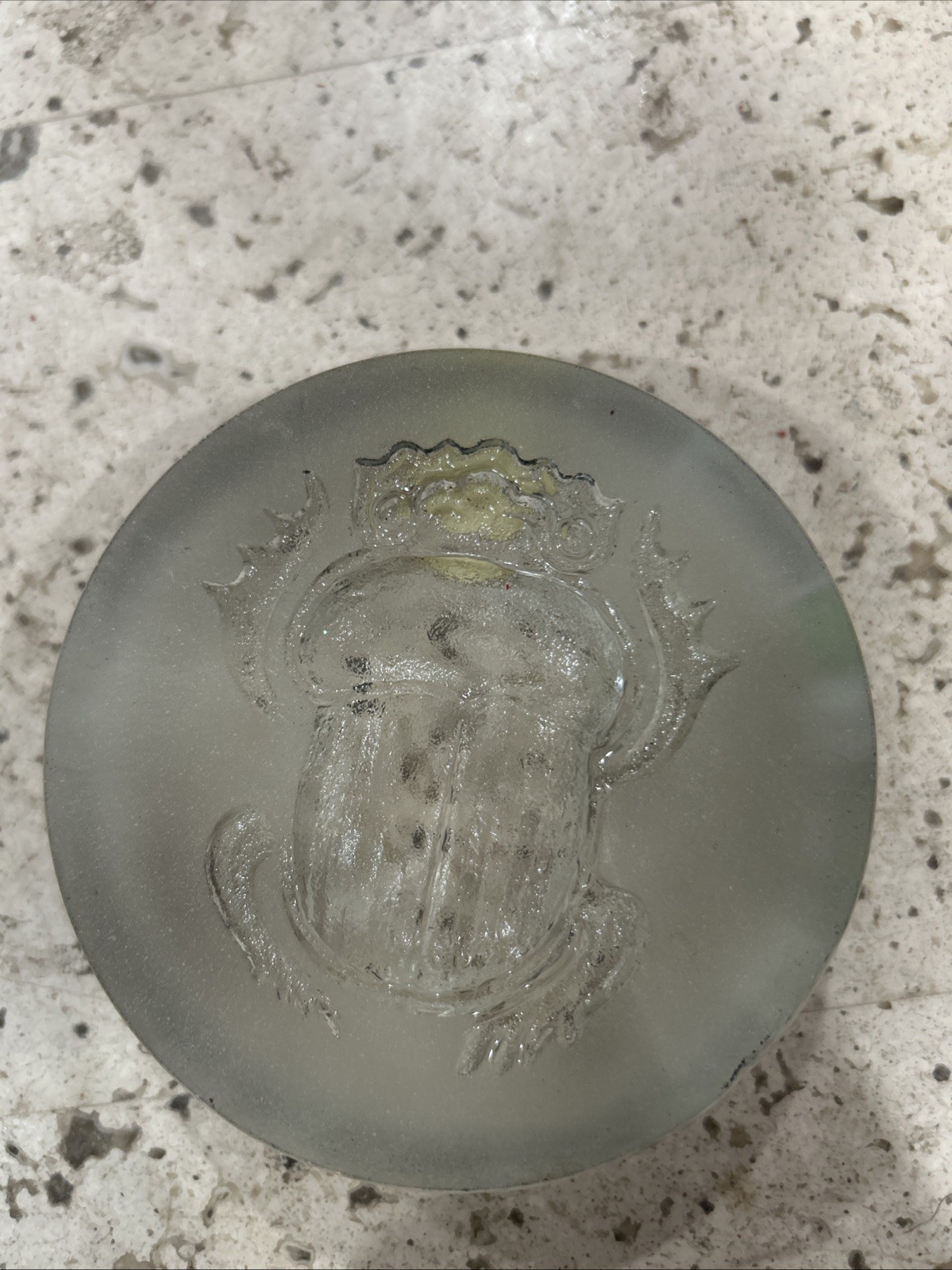 Goebel Kristallglas Scarab Beetle Paperweight West Germany Crystal Glass, Clear