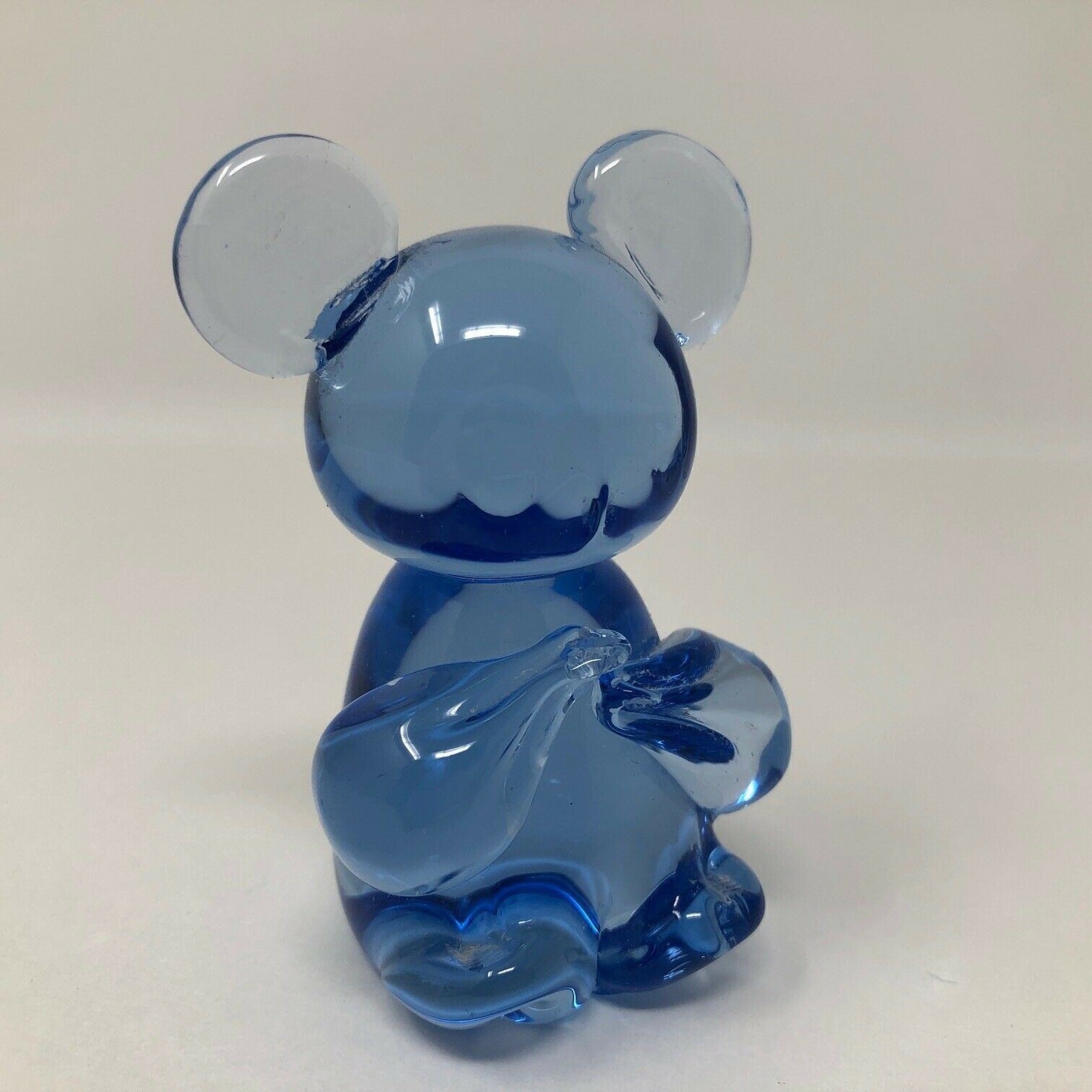 United States Commemorative Fine Art Gallery Blue Glass Koala Bear Figurine