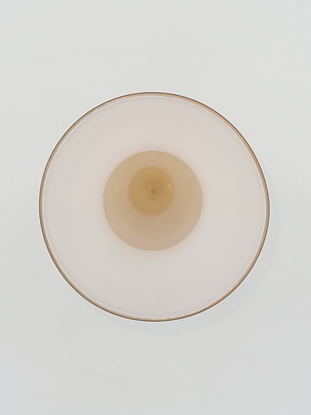 Peach Ombre’ Glass 7″ Vase White Inside
