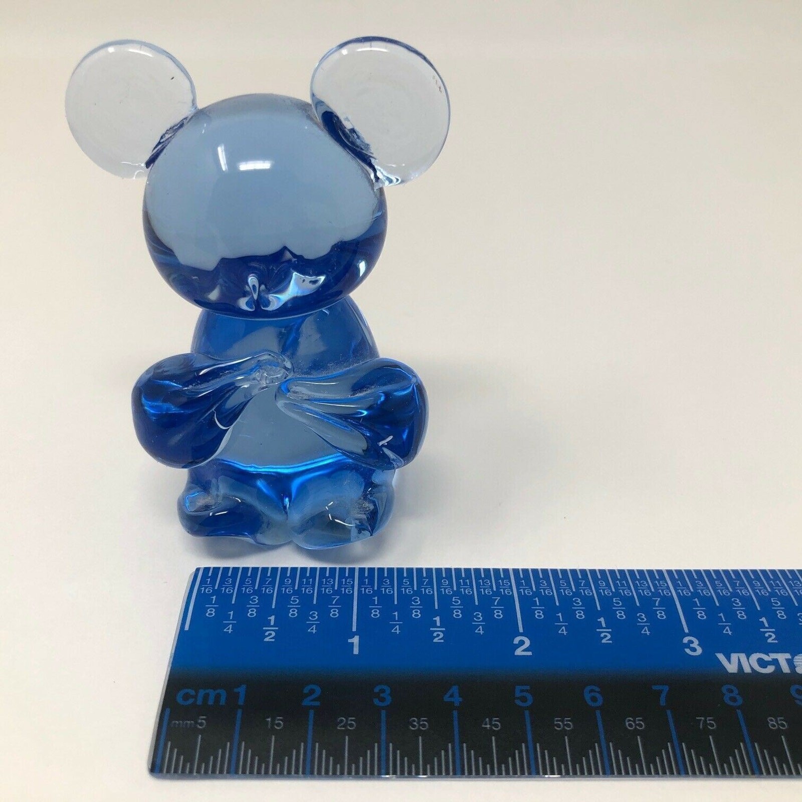 United States Commemorative Fine Art Gallery Blue Glass Koala Bear Figurine