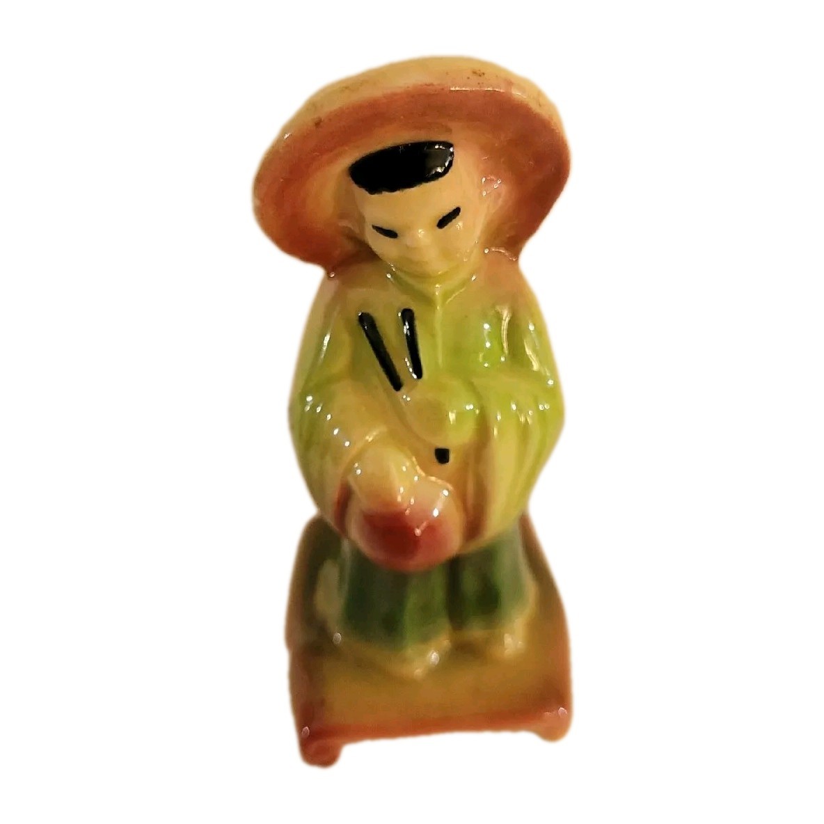 Shawnee Planters Asian Figurines Pottery MCM Vintage Set of 4