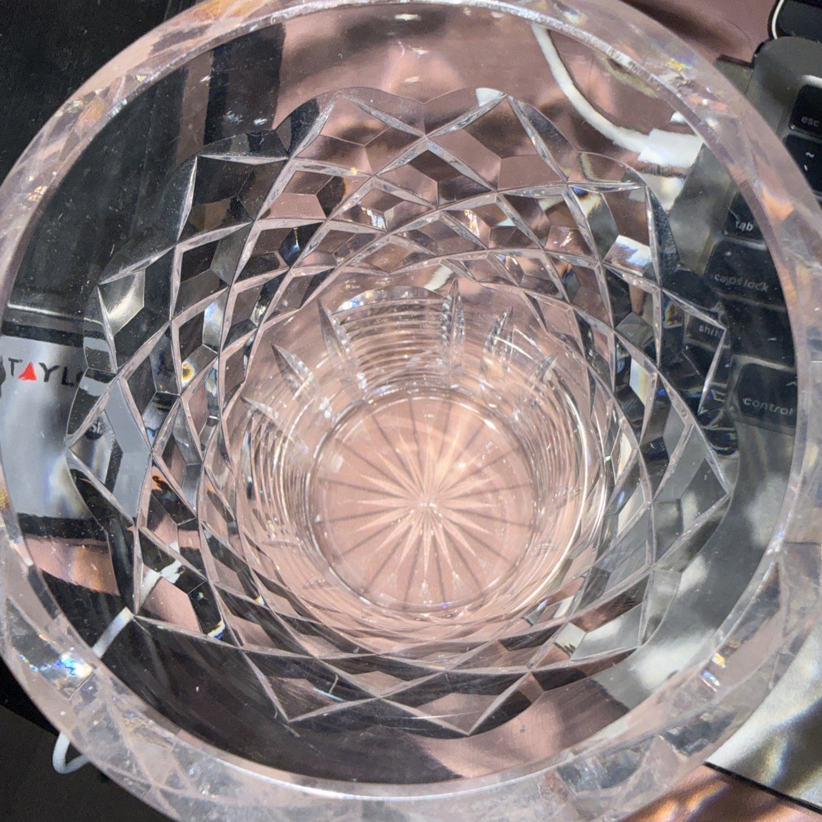 Waterford Alana Crystal Vase 6 1/8 tall