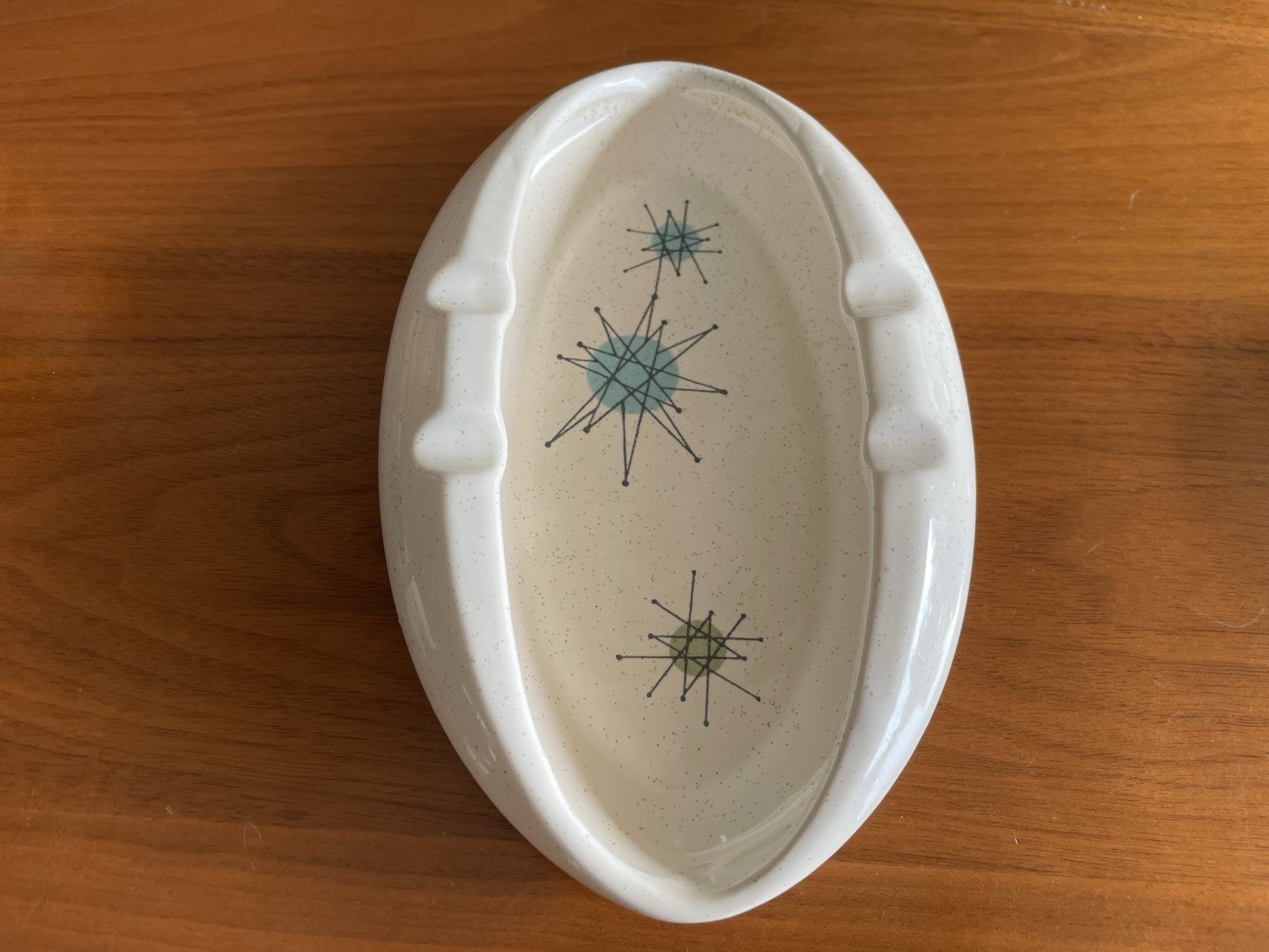 Vintage Franciscan Atomic Starburst Ashtray MCM Excellent!