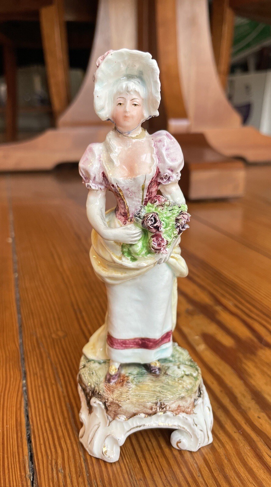 ANTIQUE CERAMIC FIGURINES MAJOLICA GERMAN AUSTRIA BERNARD BLOCH ? 1900-1919