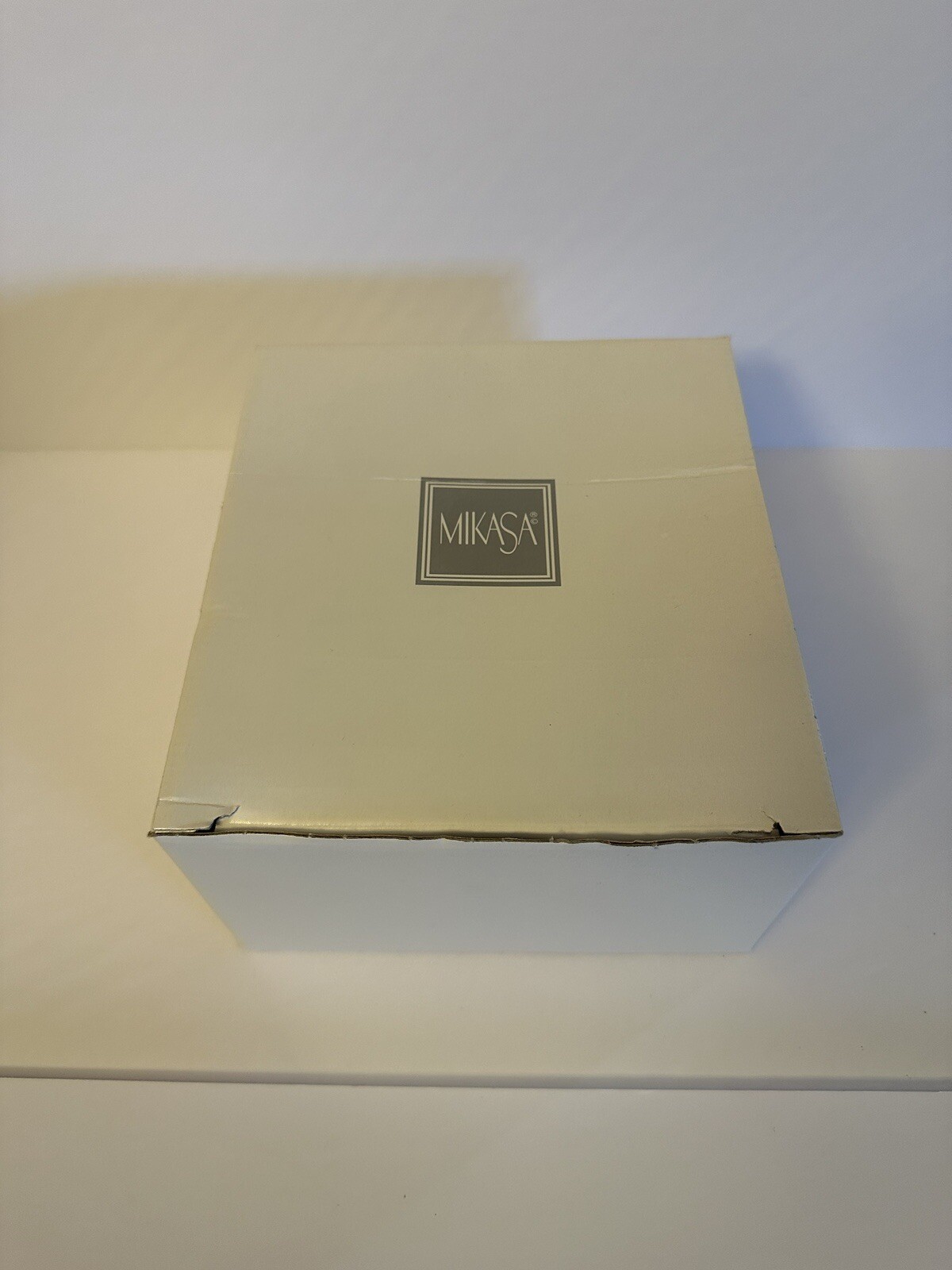 Mikasa Crystal Double Light Candle Holder With Box