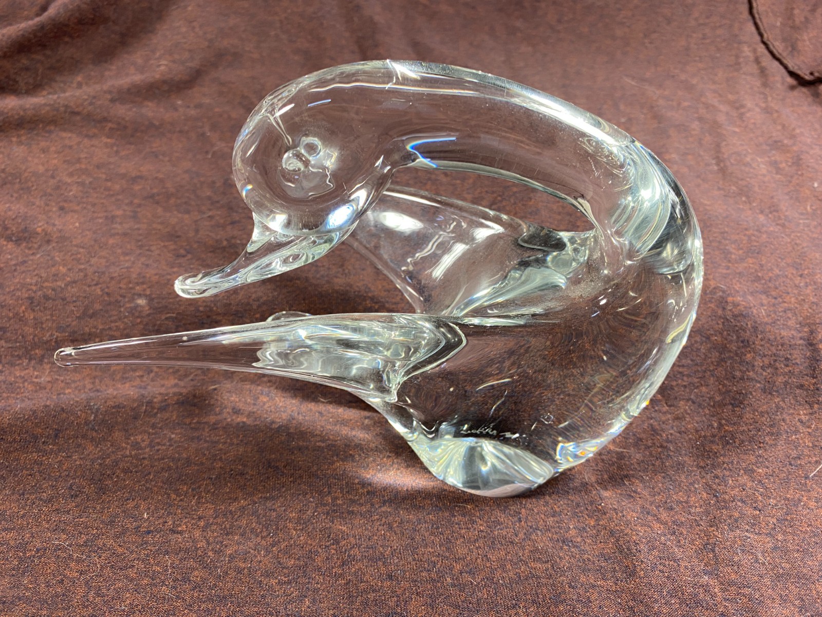V. Nason & C. Murano Italy Glass Duck Bird Figurine Sculpture