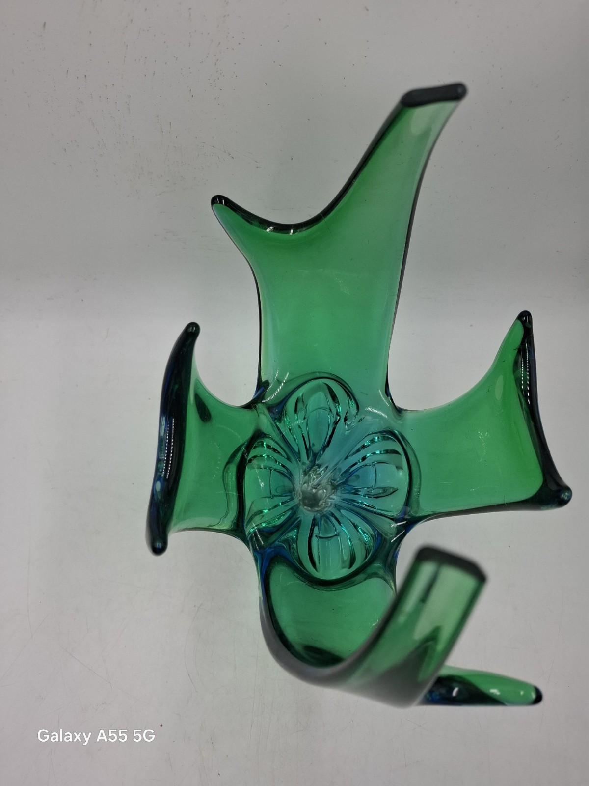 Canadian LORRAINE CHALET ART GLASS Antler CENTREPIECE DISPLAY BOWL