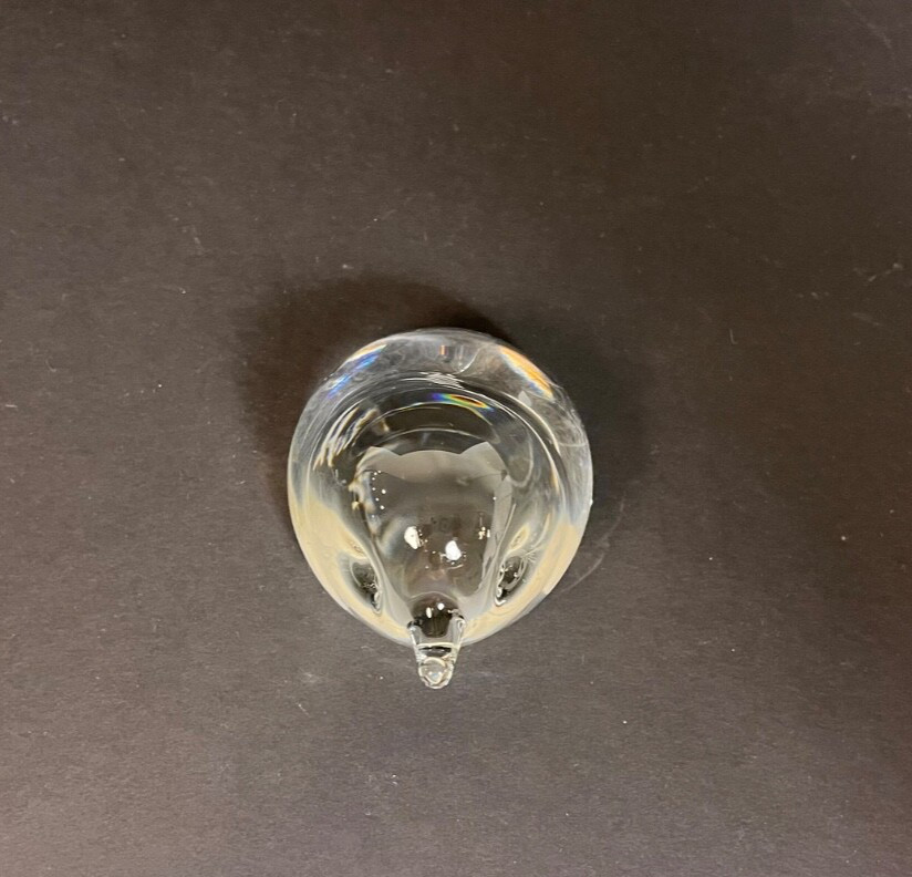 Spode Cut Crystal Art Glass BABY BIRD CHICK Figurine Paperweight West Germany HW