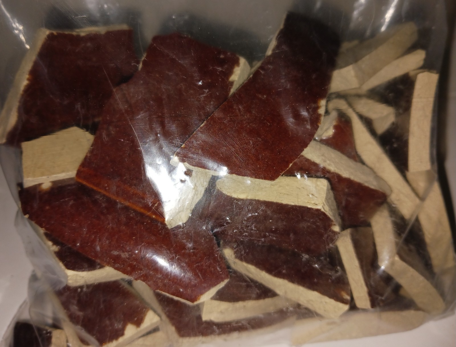 Dark Reddish Brown Stoneware Pottery Broken Pieces 1lb 4oz for Craft/Mosiac/Art