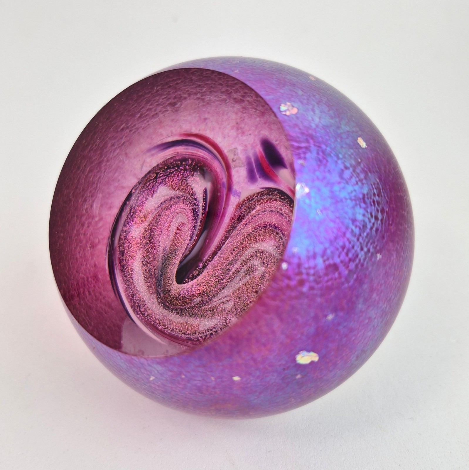 Glass Eye Studio Celestial Series Heart Nebula Art Glass Sphere Paperweight GES