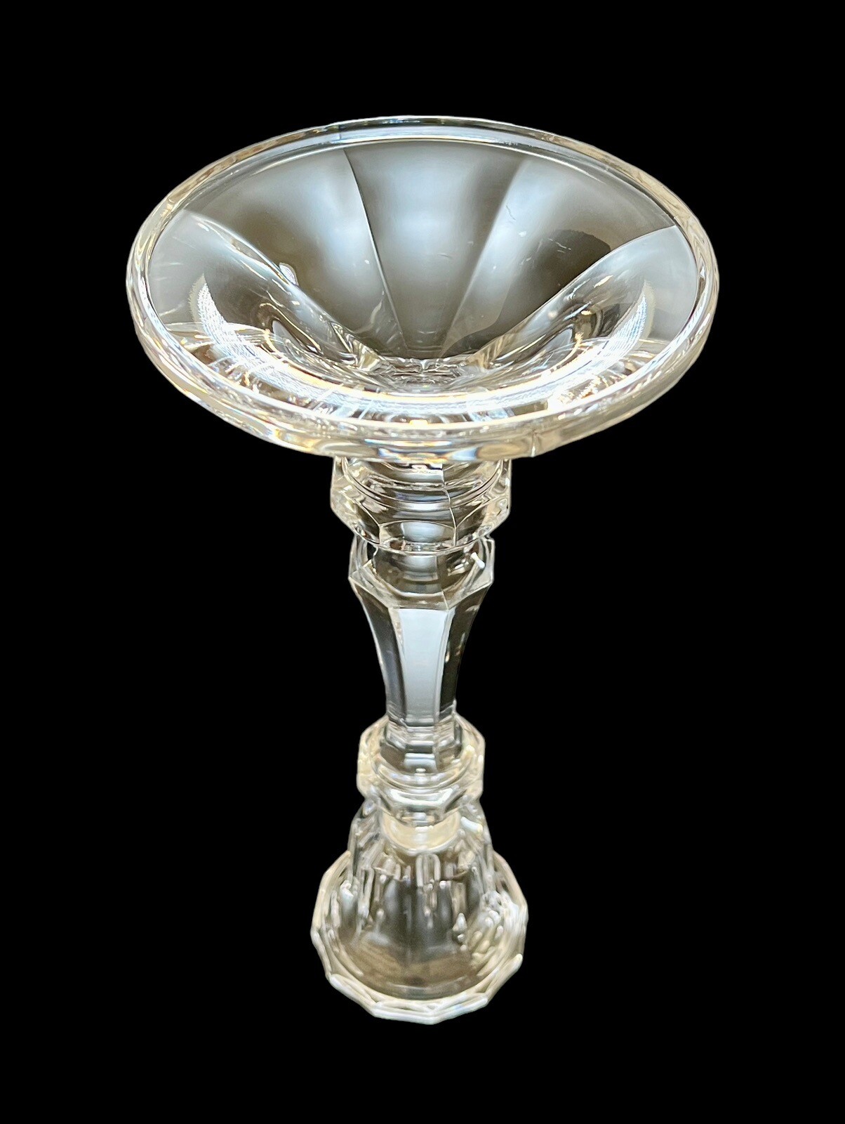 2 – Cristal D’arques Durand Monceaux Candlestick Candleholders 8.25” Excellent