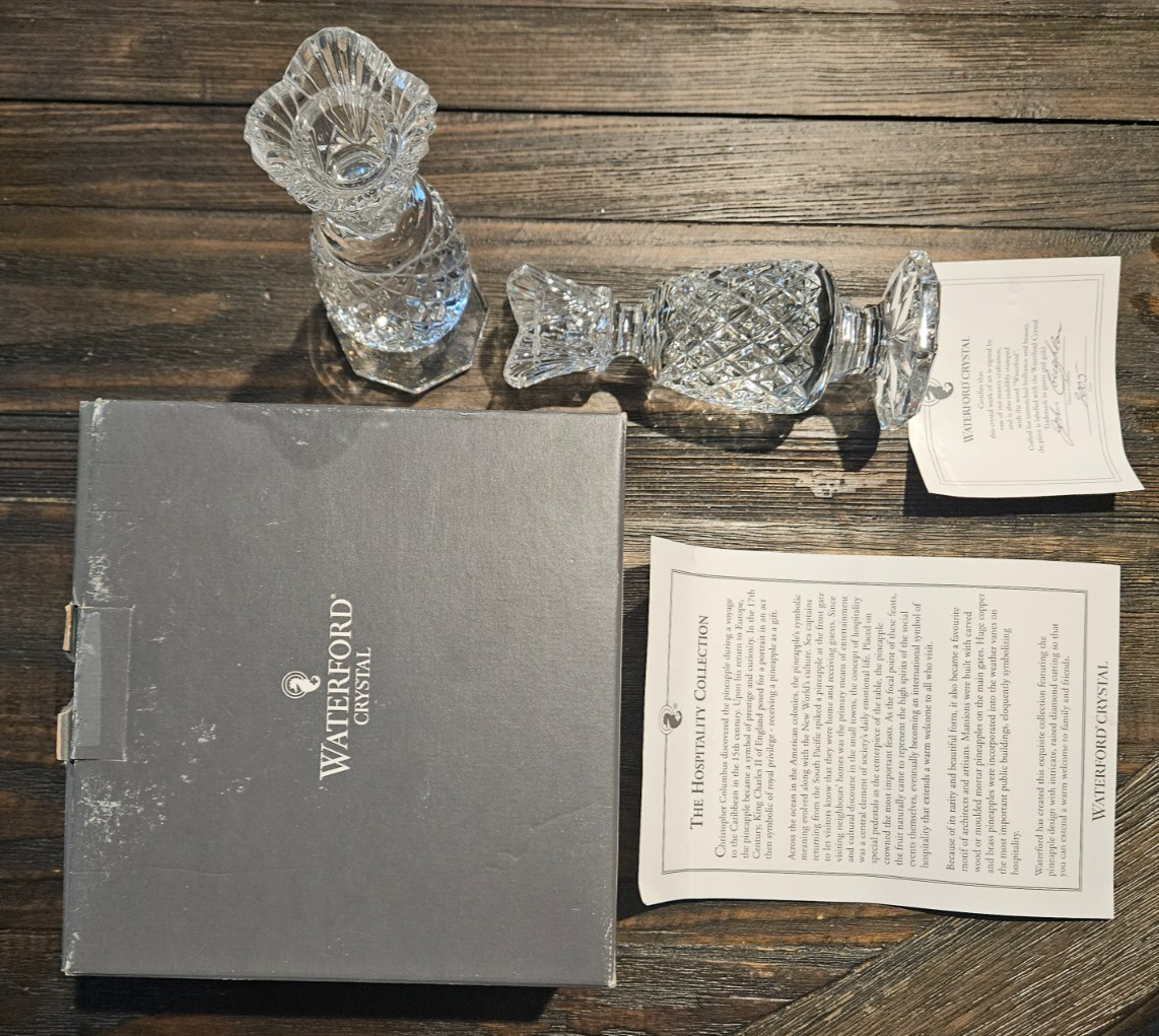 Waterford Crystal Candleholders 6 inches tall