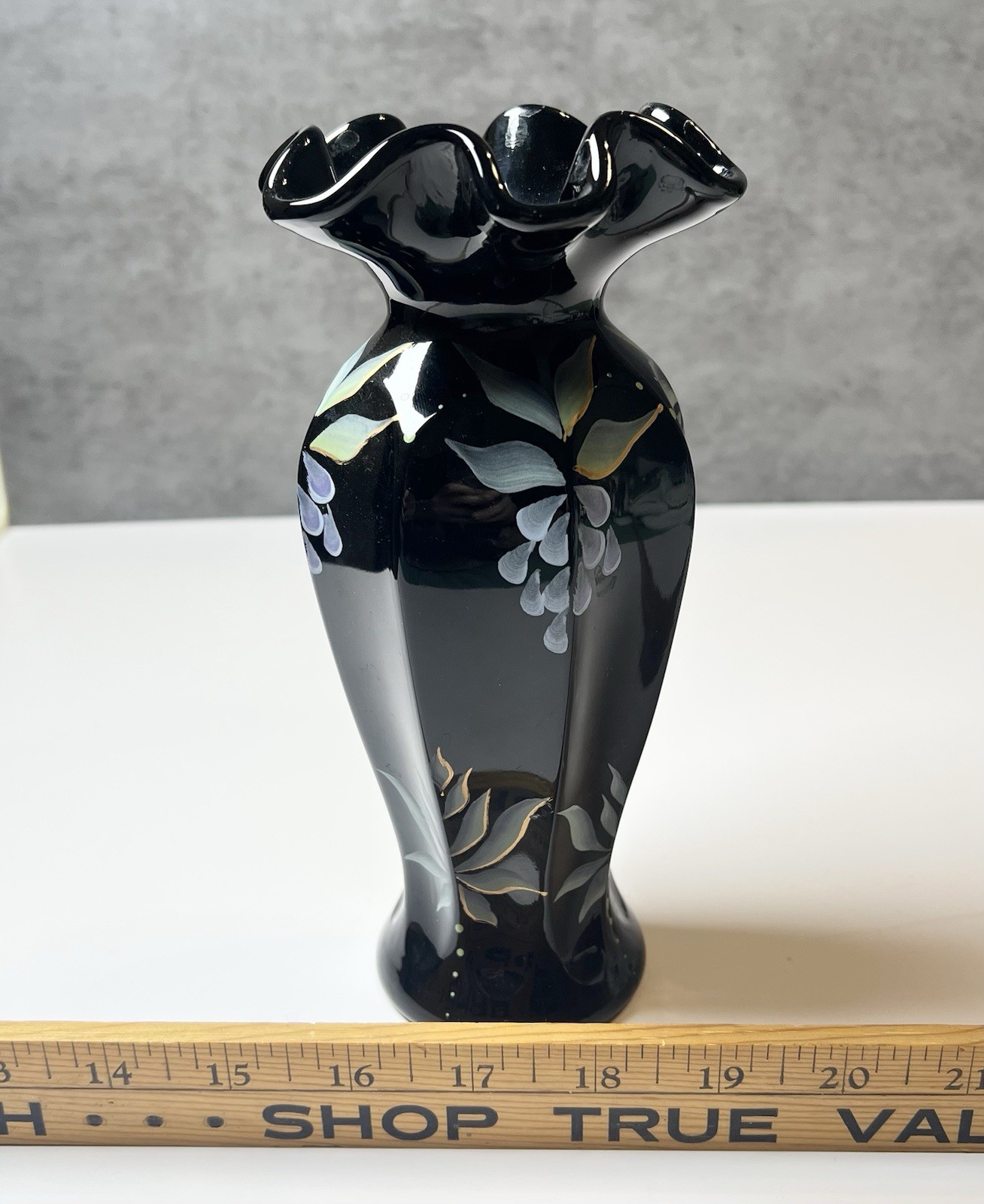 Michael Fenton Family Signature Ebony Medallion Signed Limited Edition Vase 1997