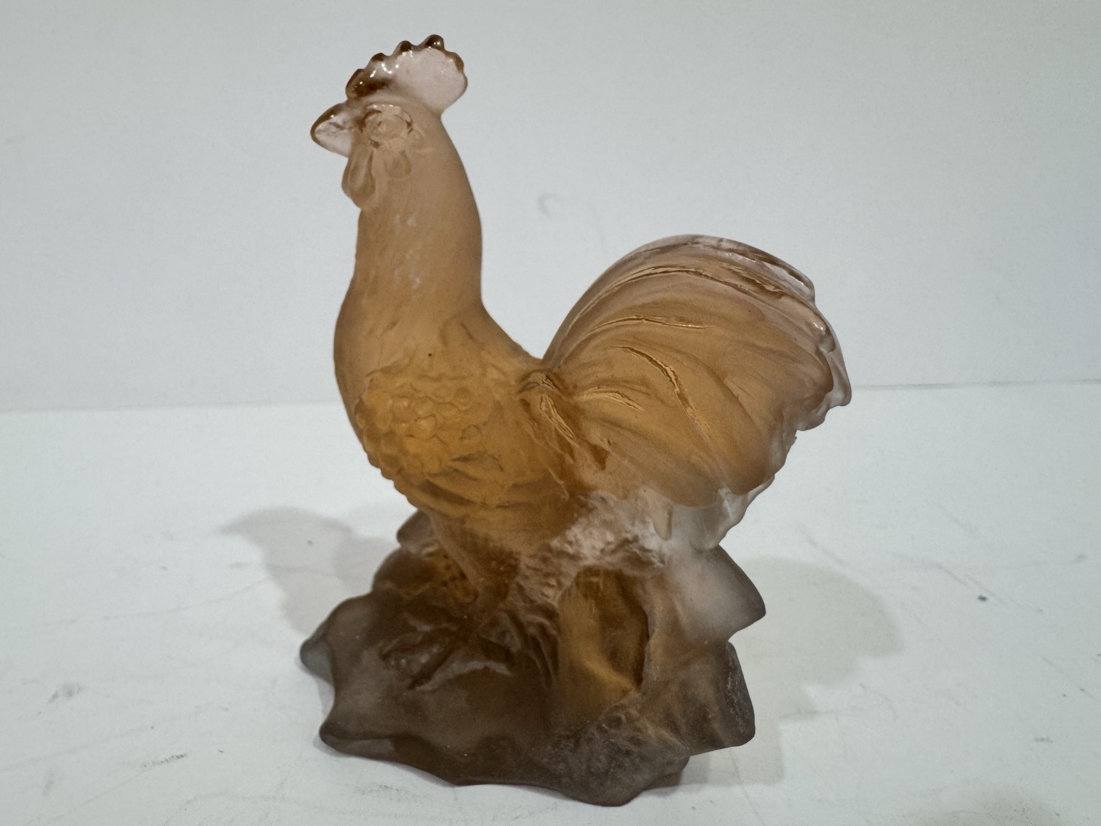 Daum Crystal Pate De Verre Chinese Horoscope Rooster Retail $600 Perfect