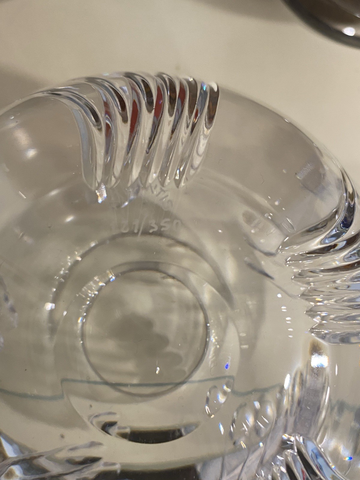 Limited Edition, Vintage Atlantis Lead Crystal Bowl Handblown Portugal 121/350