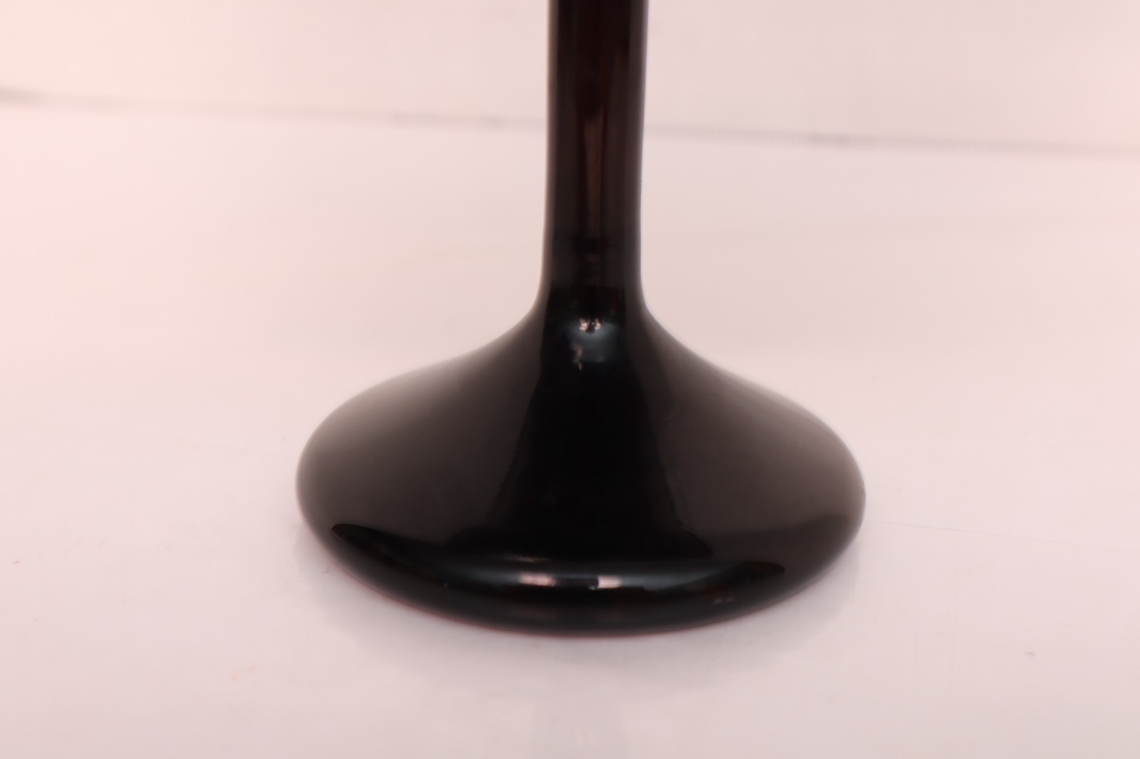 Stuart Abelman Iridescent Studio Art Glass Jack In The Pulpit 9.25″ Signed Vase