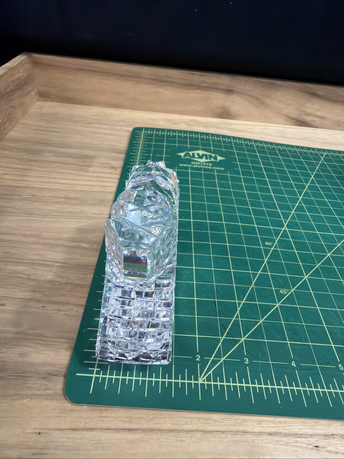 Waterford Crystal Rocking Horse Figurine Paperweight 4.5″ Vintage