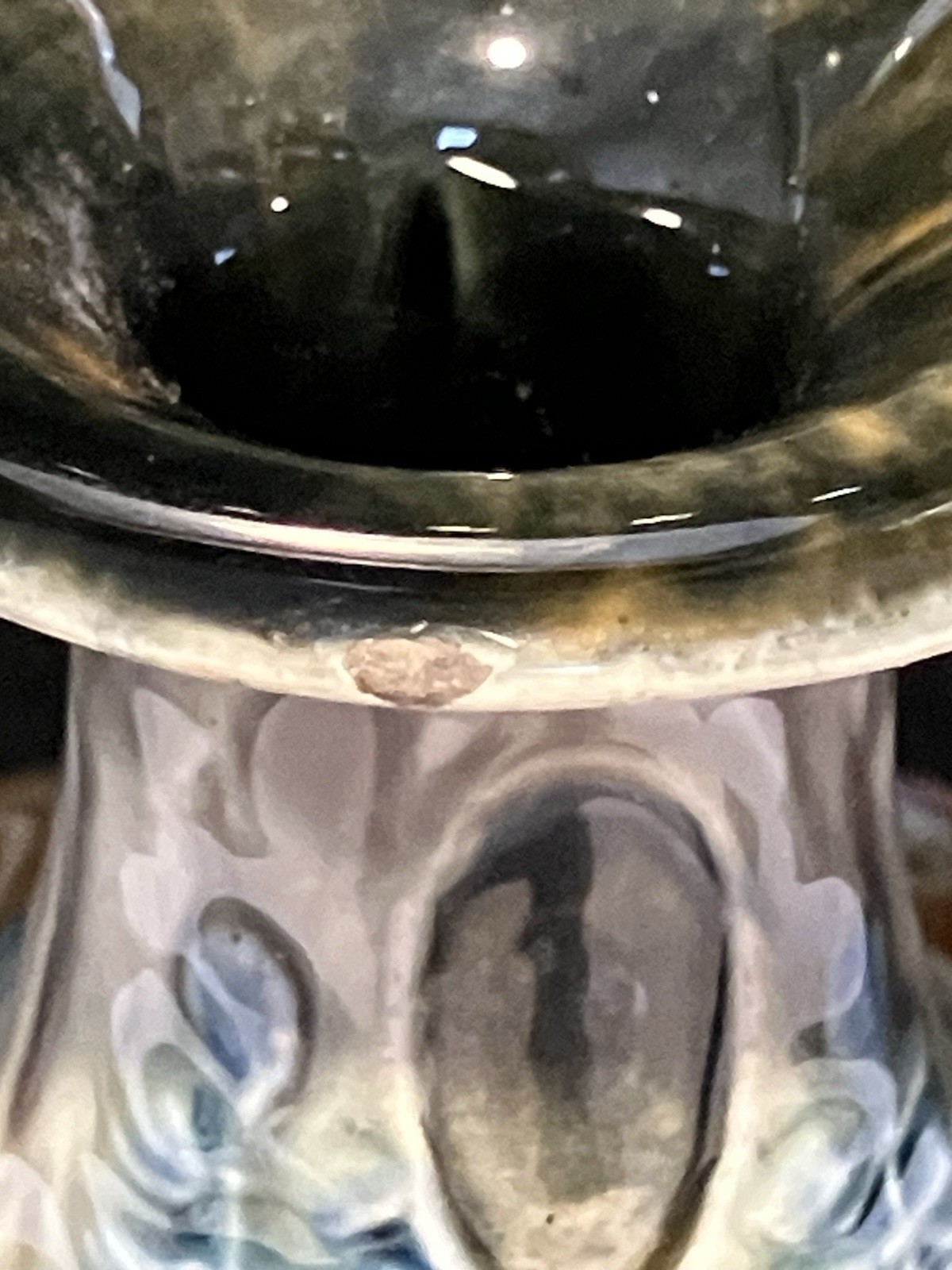 Beautiful Art Nouveau Style Stoneware Vase Stamped 1053