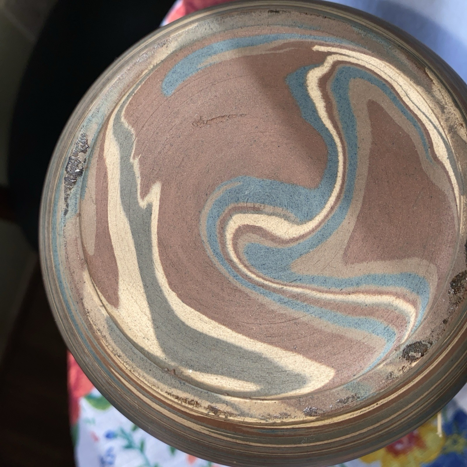 niloak pottery mission swirl cabinet pottery W/O sticker