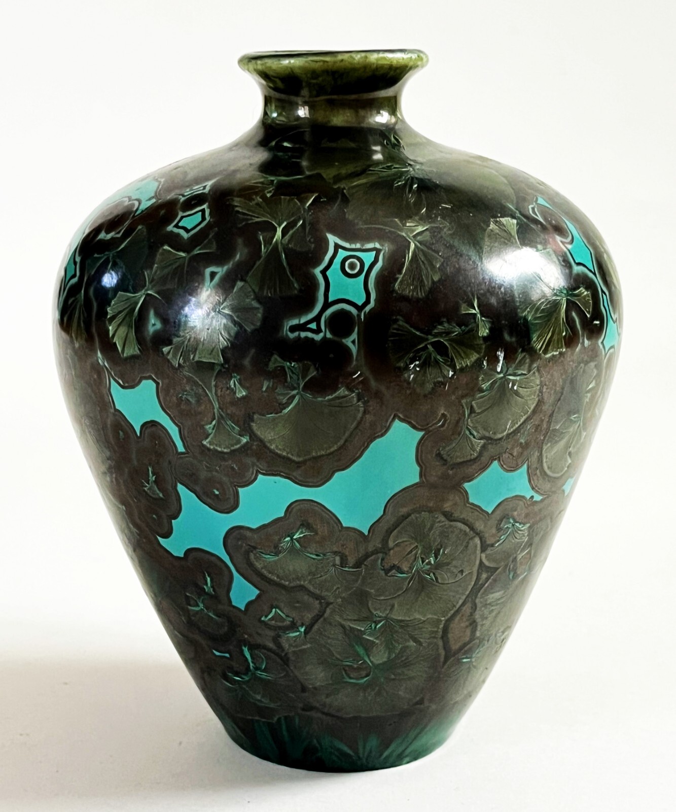 JON PRICE LAGUNA BEACH STUDIO ART POTTERY CRYSTALLINE PORCELAIN WEED POT VASE